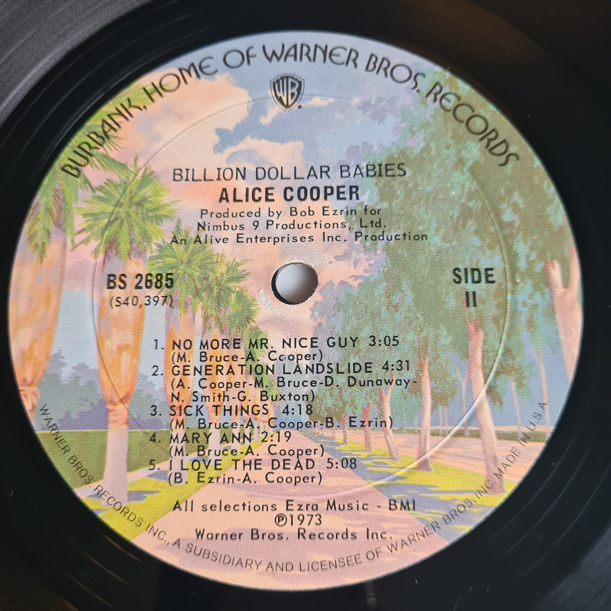 Alice Cooper – Billion Dollar Babies - 1973 (1975 USA Pressing) - Vinyl Record LP - Sound Hound Records