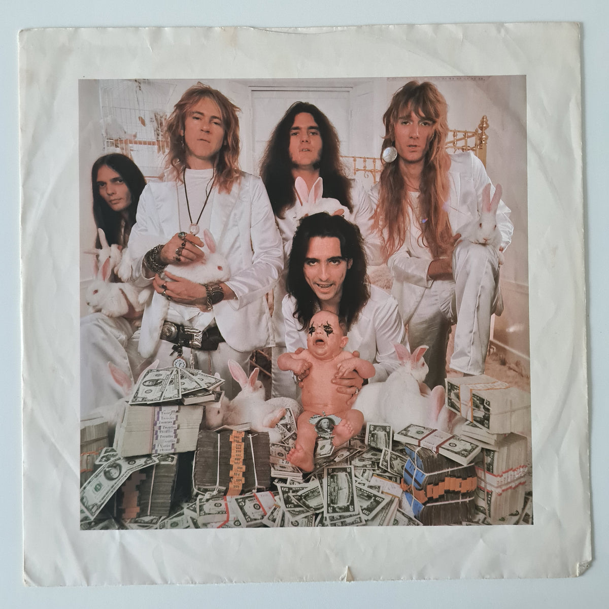 Alice Cooper – Billion Dollar Babies (with Billion Dollar Note Poster) - 1973 (1975 USA Pressing) - Vinyl Record LP - Sound Hound Records