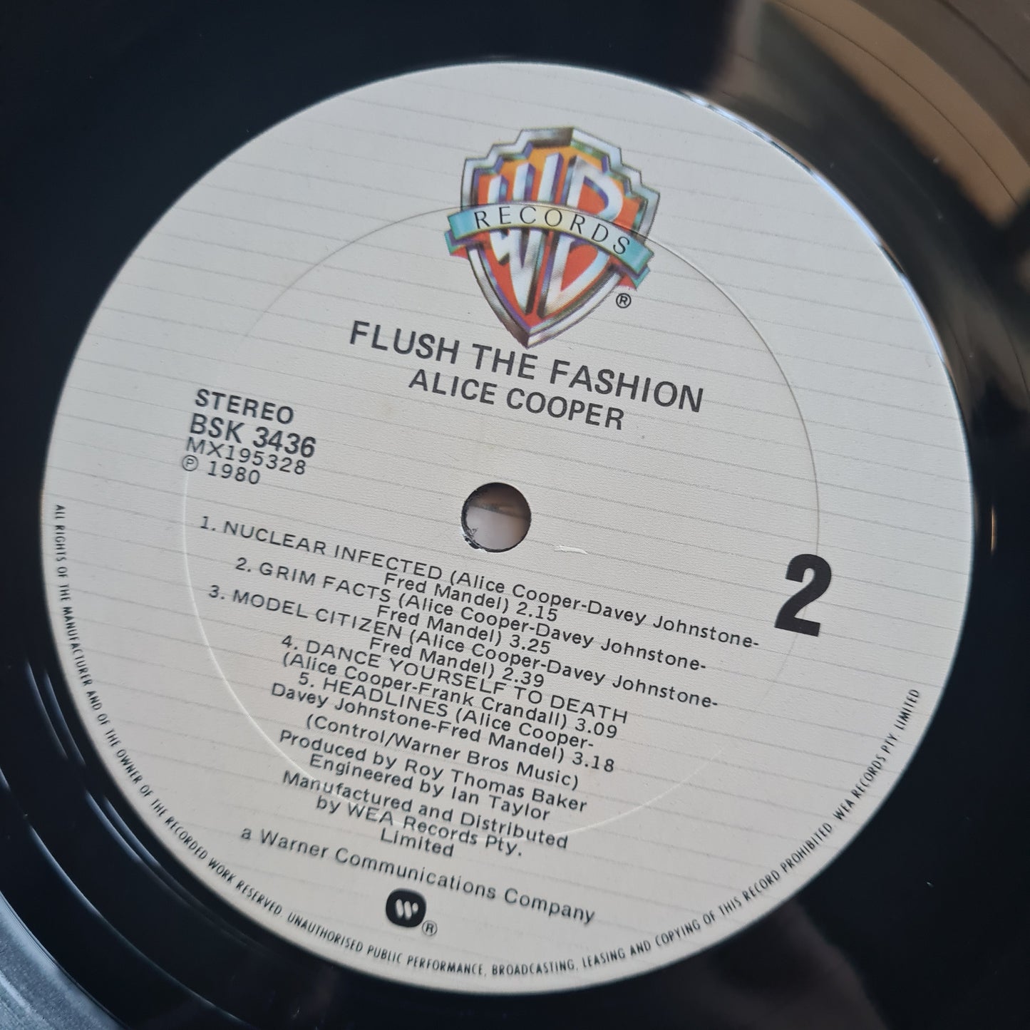Alice Cooper – Flush The Fashion - 1980 - Vinyl Record LP - Sound Hound Records