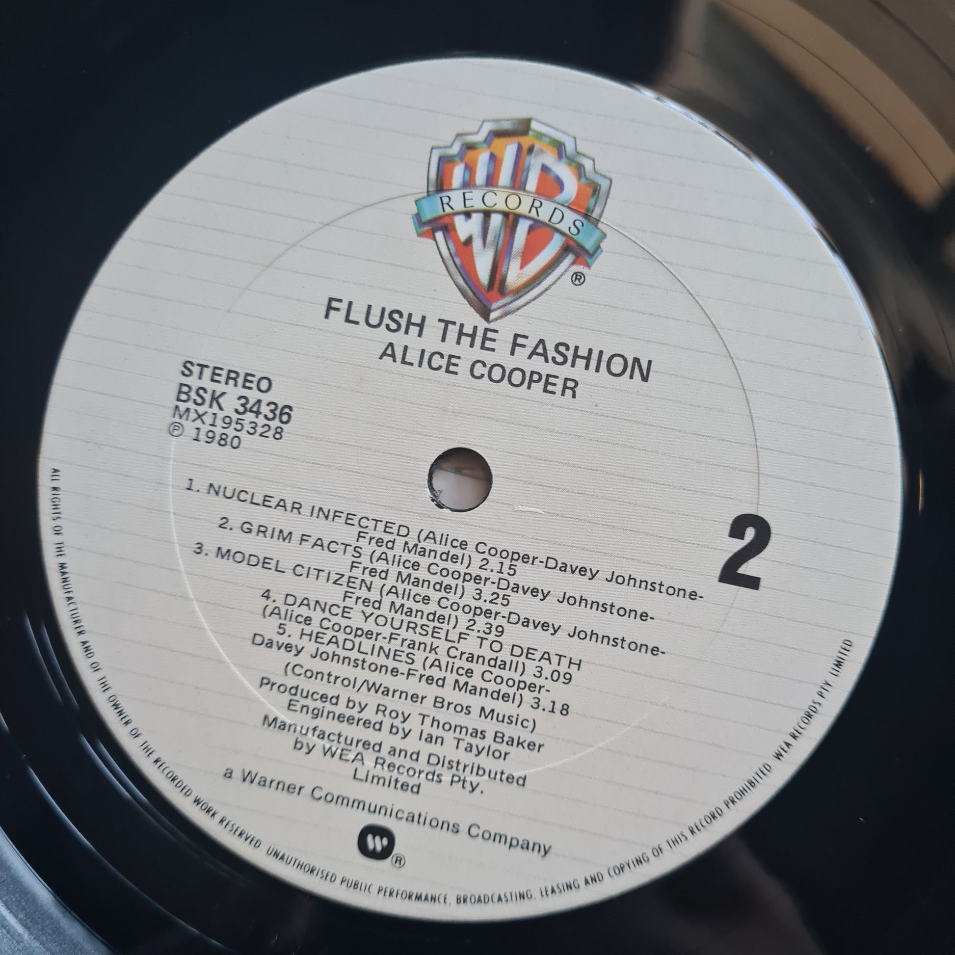 Alice Cooper – Flush The Fashion - 1980 - Vinyl Record LP - Sound Hound Records