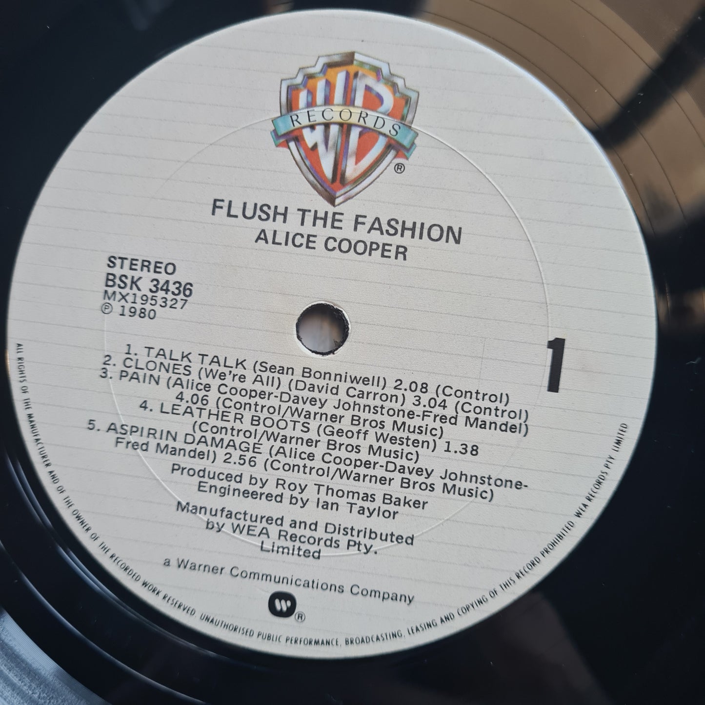 Alice Cooper – Flush The Fashion - 1980 - Vinyl Record LP - Sound Hound Records