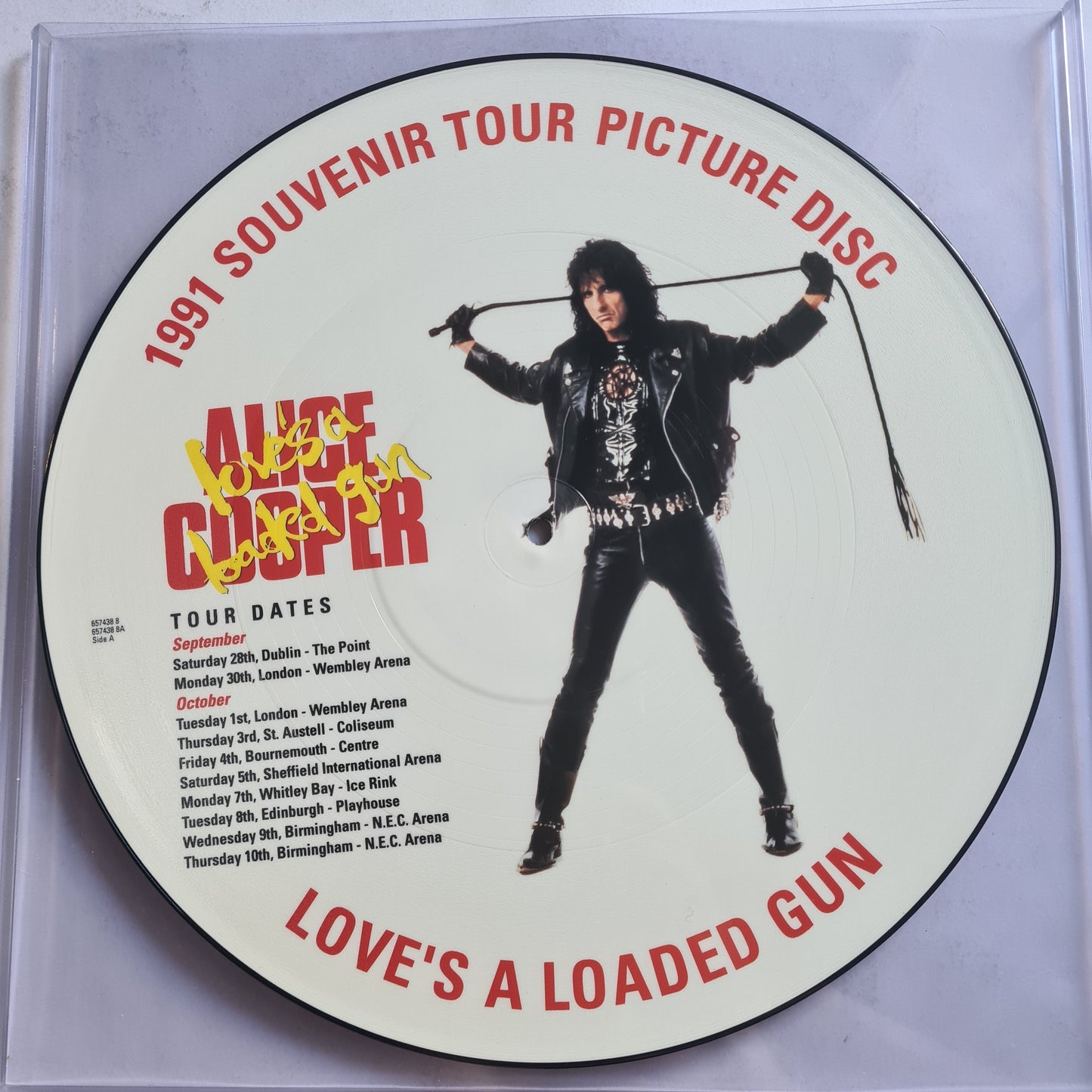 Alice Cooper – Love's A Loaded Gun - 1991 - Vinyl Record 12" Single - Picture Disc - Sound Hound Records