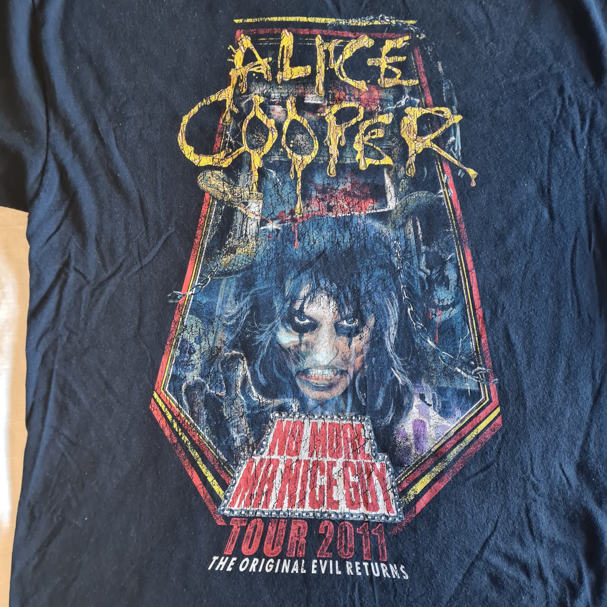 Alice Cooper | No More Mr Nice Guy: Australian Tour 2011 | Size Large T-Shirt - Sound Hound Records