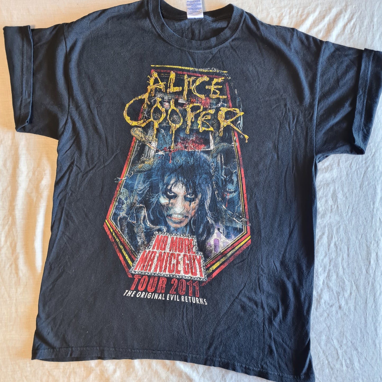 Alice Cooper | No More Mr Nice Guy: Australian Tour 2011 | Size Large T-Shirt - Sound Hound Records