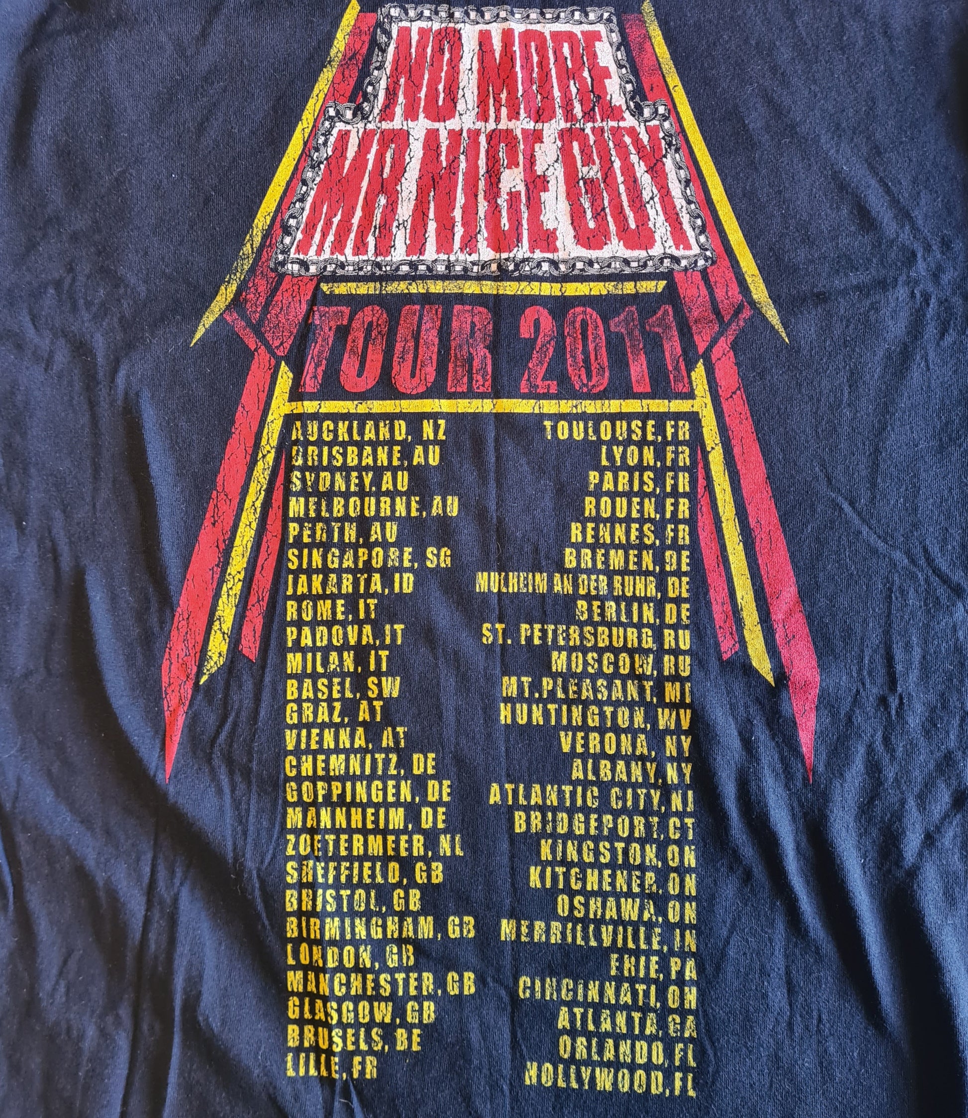 Alice Cooper | No More Mr Nice Guy: Australian Tour 2011 | Size Large T-Shirt - Sound Hound Records