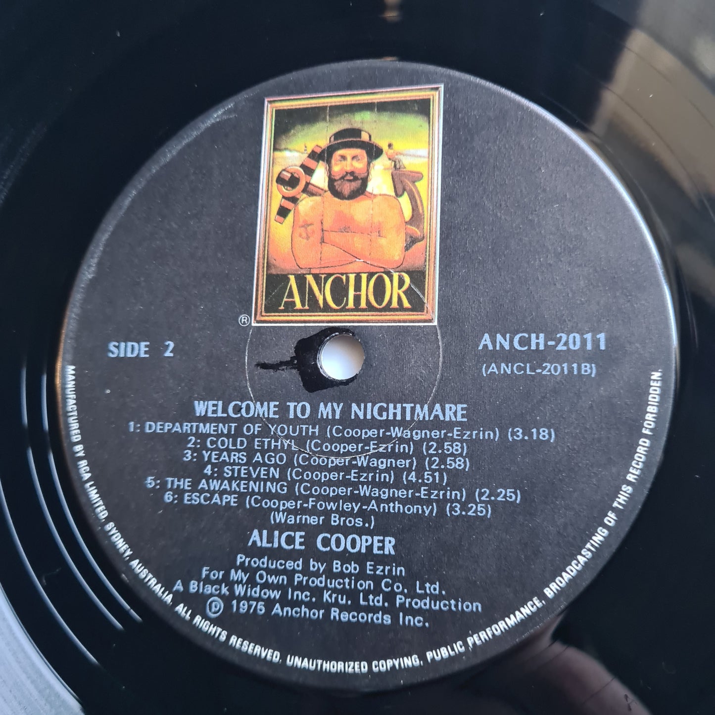 Alice Cooper – Welcome To My Nightmare - 1975 - Vinyl Record LP - Sound Hound Records