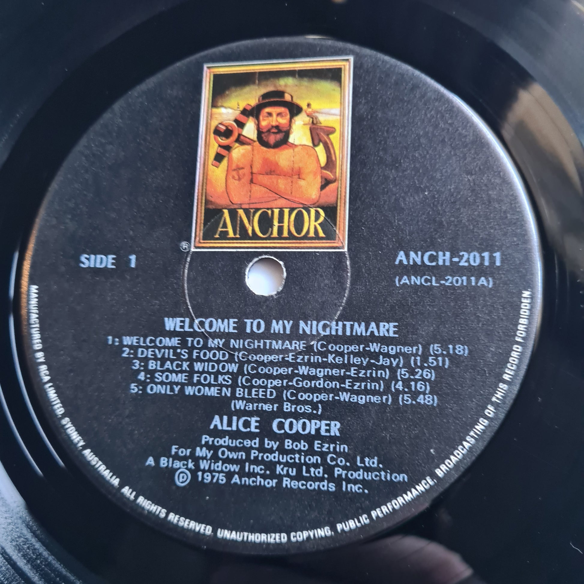 Alice Cooper – Welcome To My Nightmare - 1975 - Vinyl Record LP - Sound Hound Records