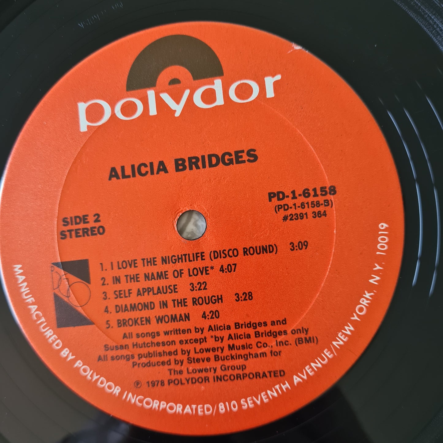 Alicia Bridges - Alicia Bridges - 1978 - Vinyl Record LP (near mint) - Sound Hound Records