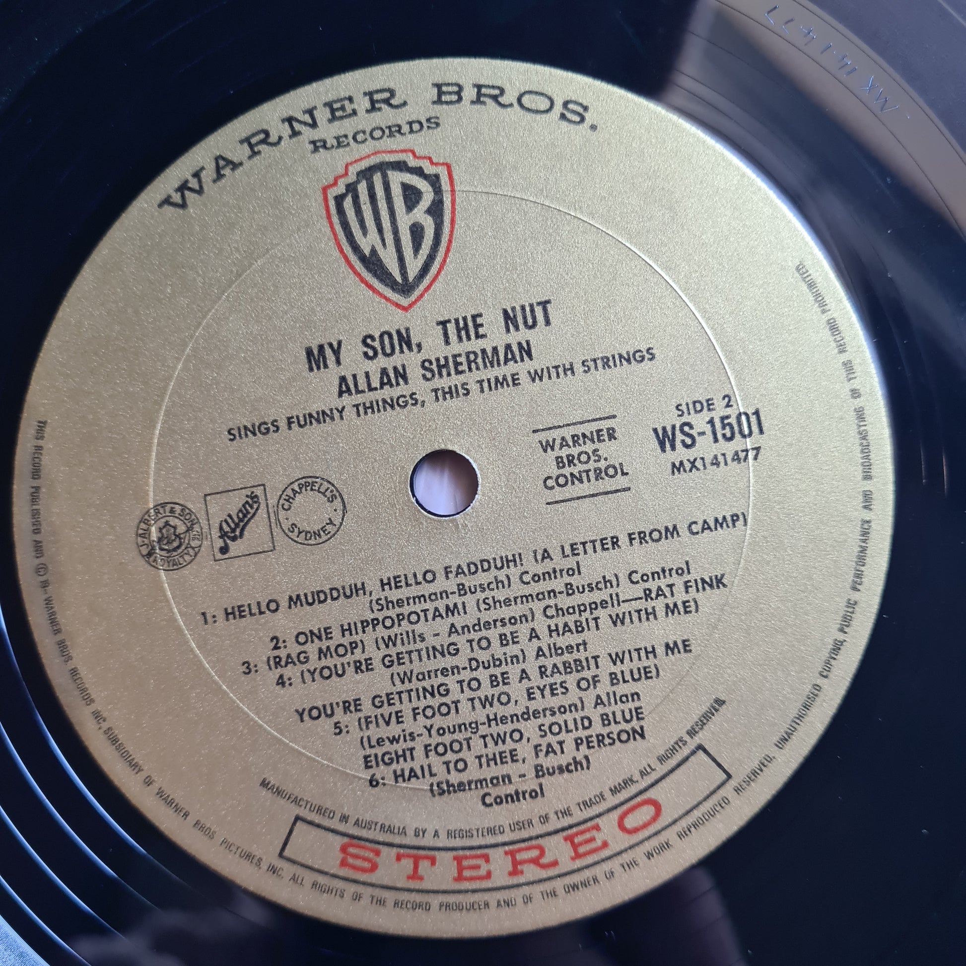 Allan Sherman - My Son, The Nut - 1963 (Australian repress) - Vinyl Record LP - Sound Hound Records
