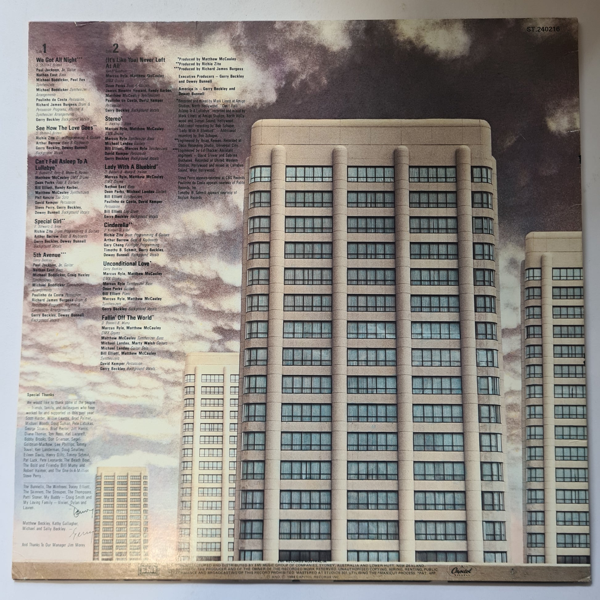 America – Perspective - 1984 - Vinyl Record LP - Sound Hound Records