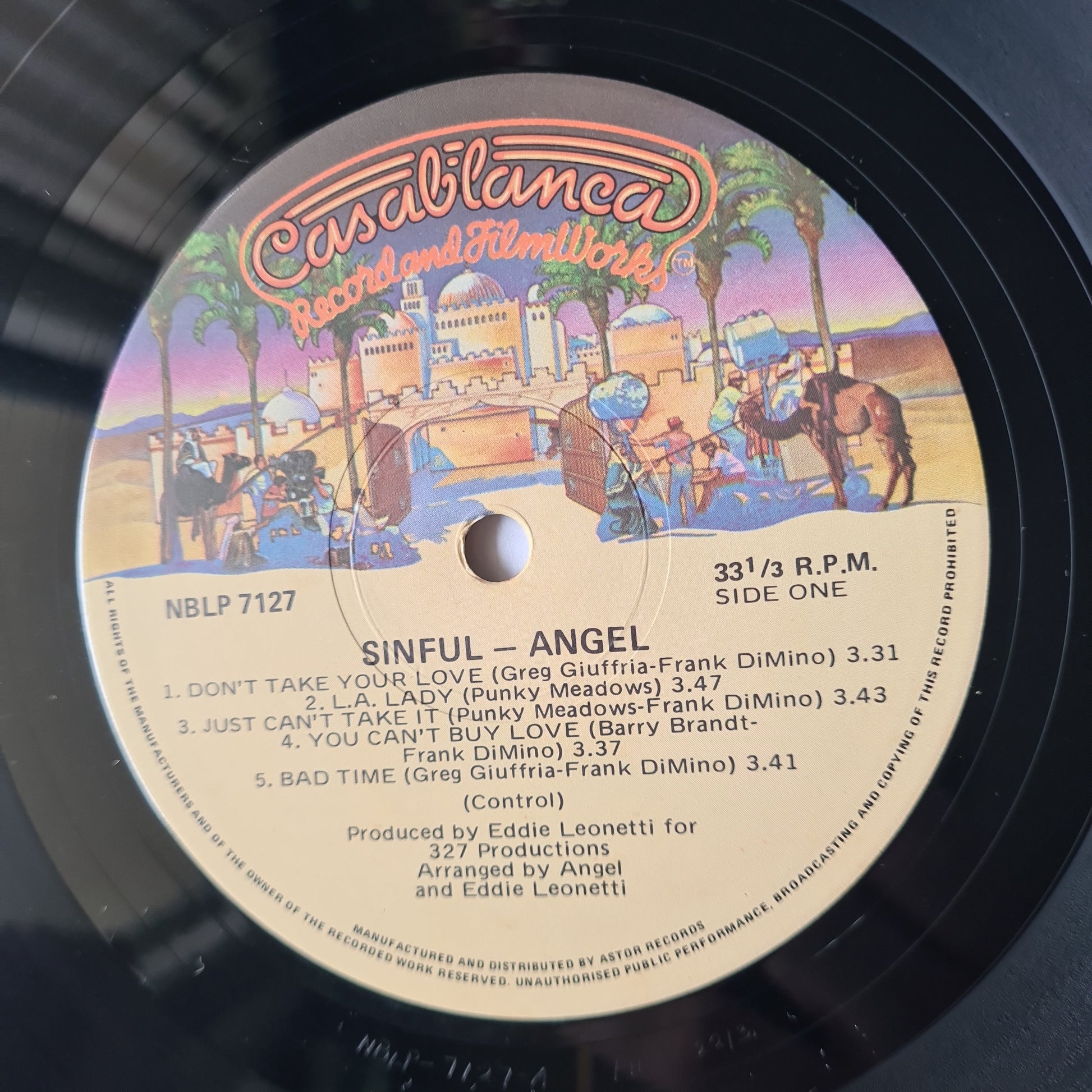 Angel – Sinfull - 1979 - Vinyl Record LP - Sound Hound Records