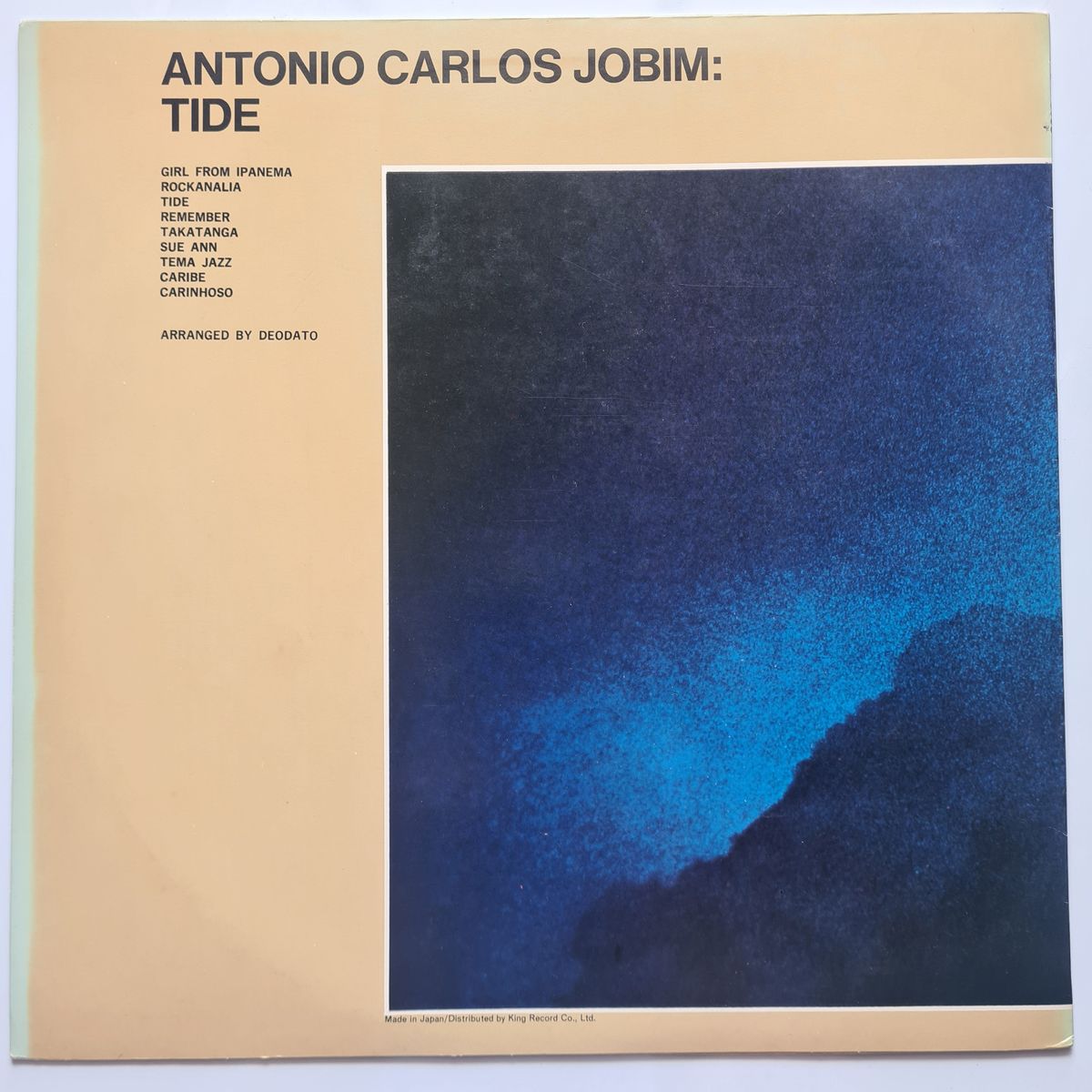 Antonio Carlos Jobim – Tide - 1970 (1976 Japanese pressing) - Vinyl Record LP 🇧🇷