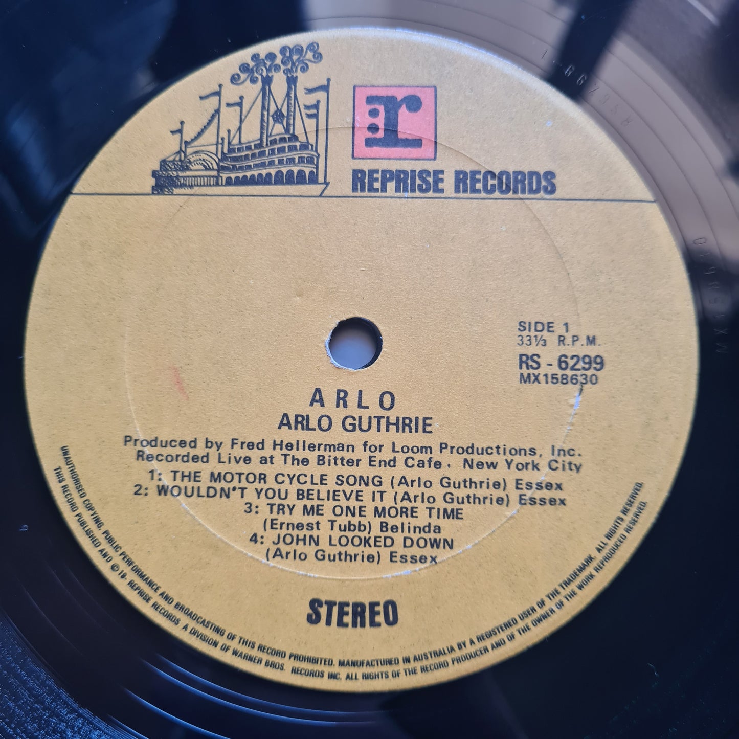 Arlo Guthrie – Arlo- 1968 - Vinyl Record LP - Sound Hound Records