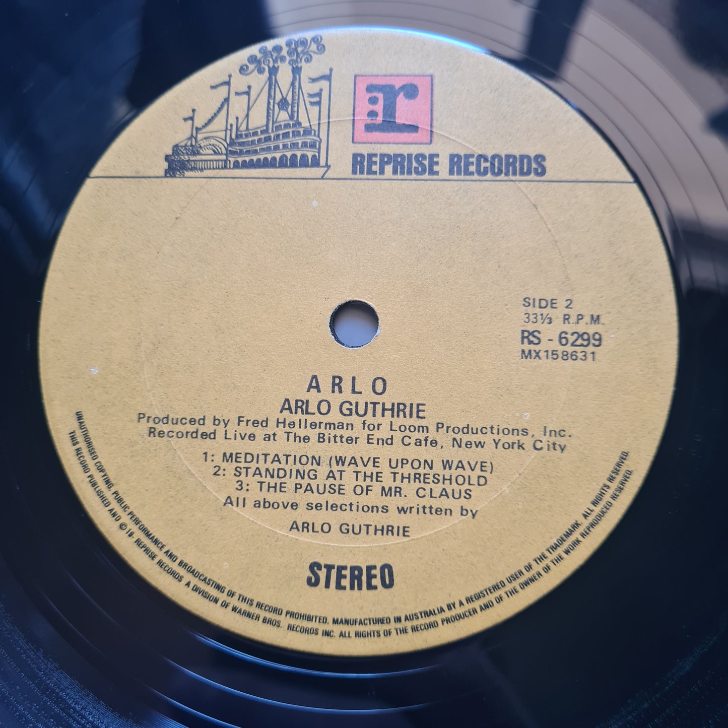 Arlo Guthrie – Arlo- 1968 - Vinyl Record LP - Sound Hound Records