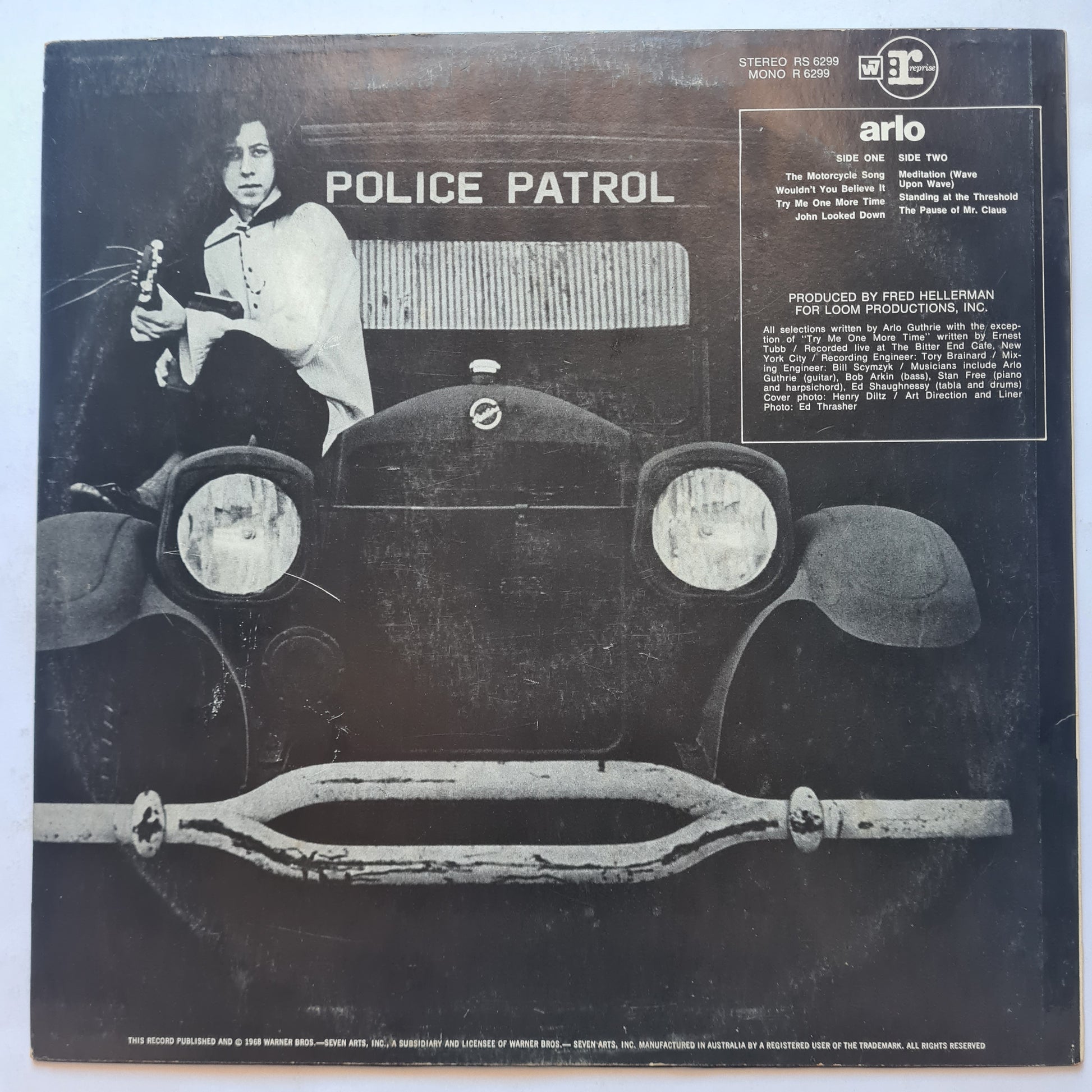 Arlo Guthrie – Arlo- 1968 - Vinyl Record LP - Sound Hound Records
