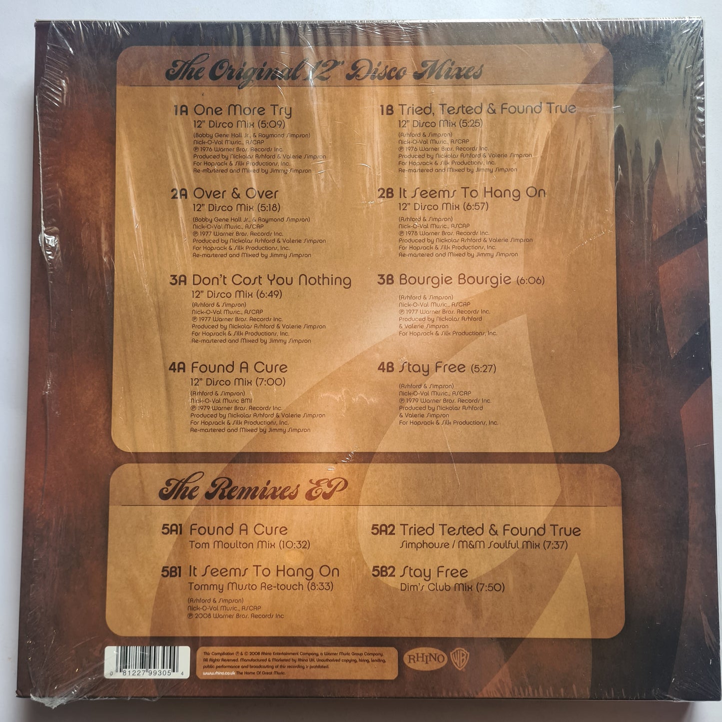 Ashford & Simpson – The Warner Bros. Years: The 12" Collection - 2008 - x5 Vinyl Record 12" Disco Mix Singles Box Set - Sound Hound Records