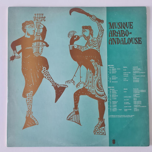 Atrium Musicae De Madrid Dir. Gregorio Paniaguak – Musique Arabo-Andalouse - 1977 (1979 Australian Pressing) - Vinyl Record LP
