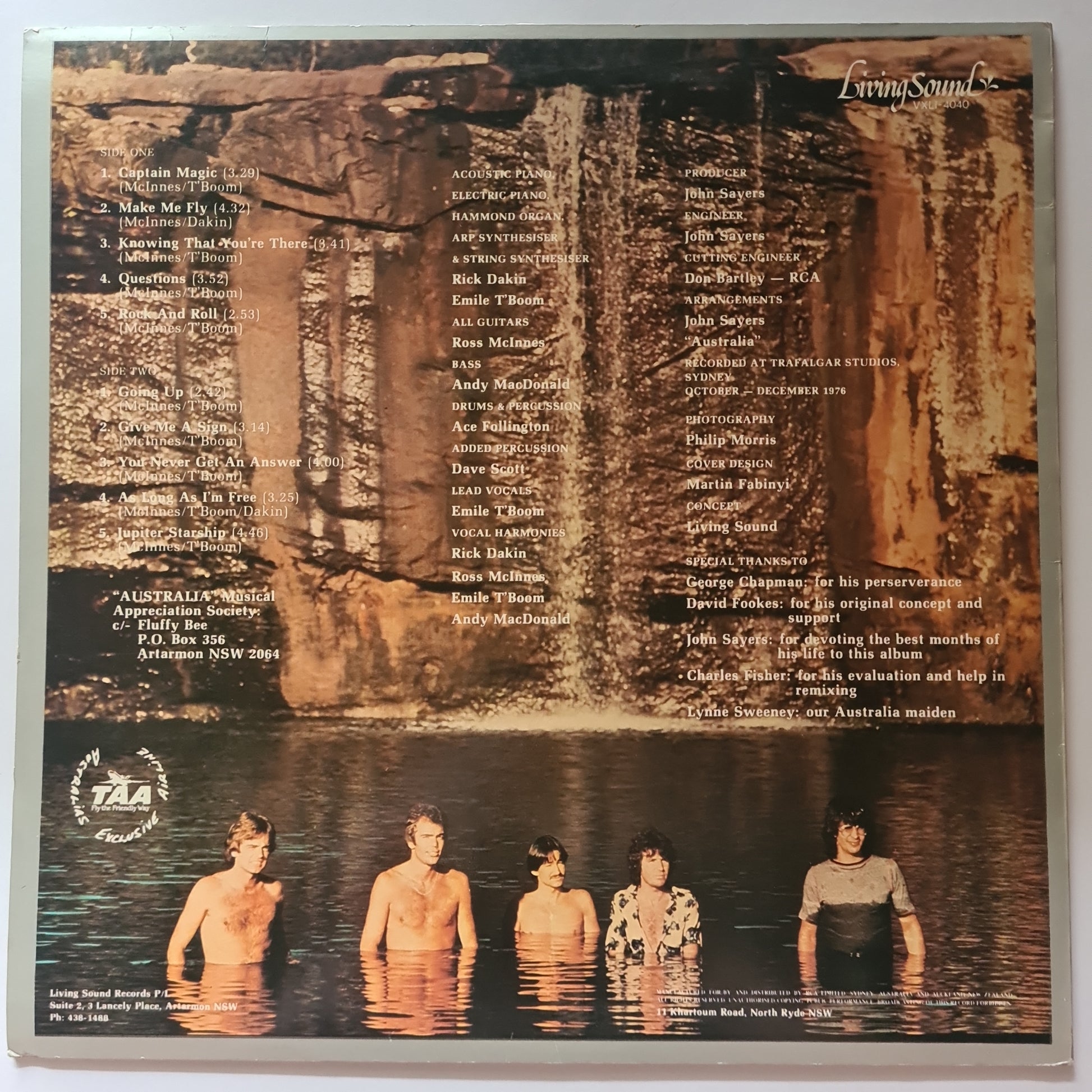 Australia – Maiden Australia - 1976 - Vinyl Record LP - Sound Hound Records