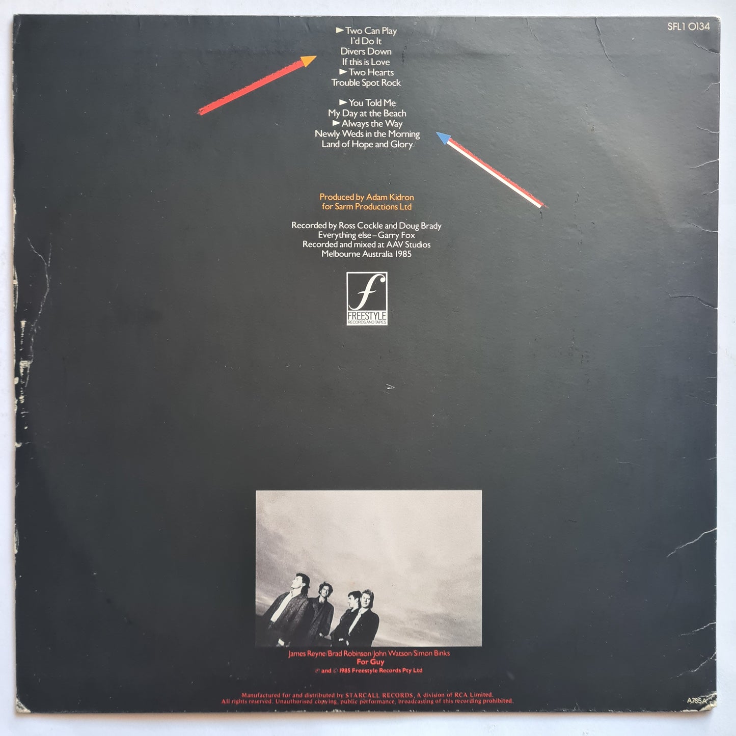 Australian Crawl – Between A Rock & A Hard Place - 1985 - Vinyl Record LP - Sound Hound Records