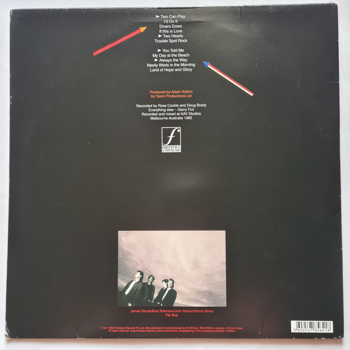Australian Crawl – Between A Rock & A Hard Place - 1985 (2016 reissue) - Vinyl Record LP - Sound Hound Records