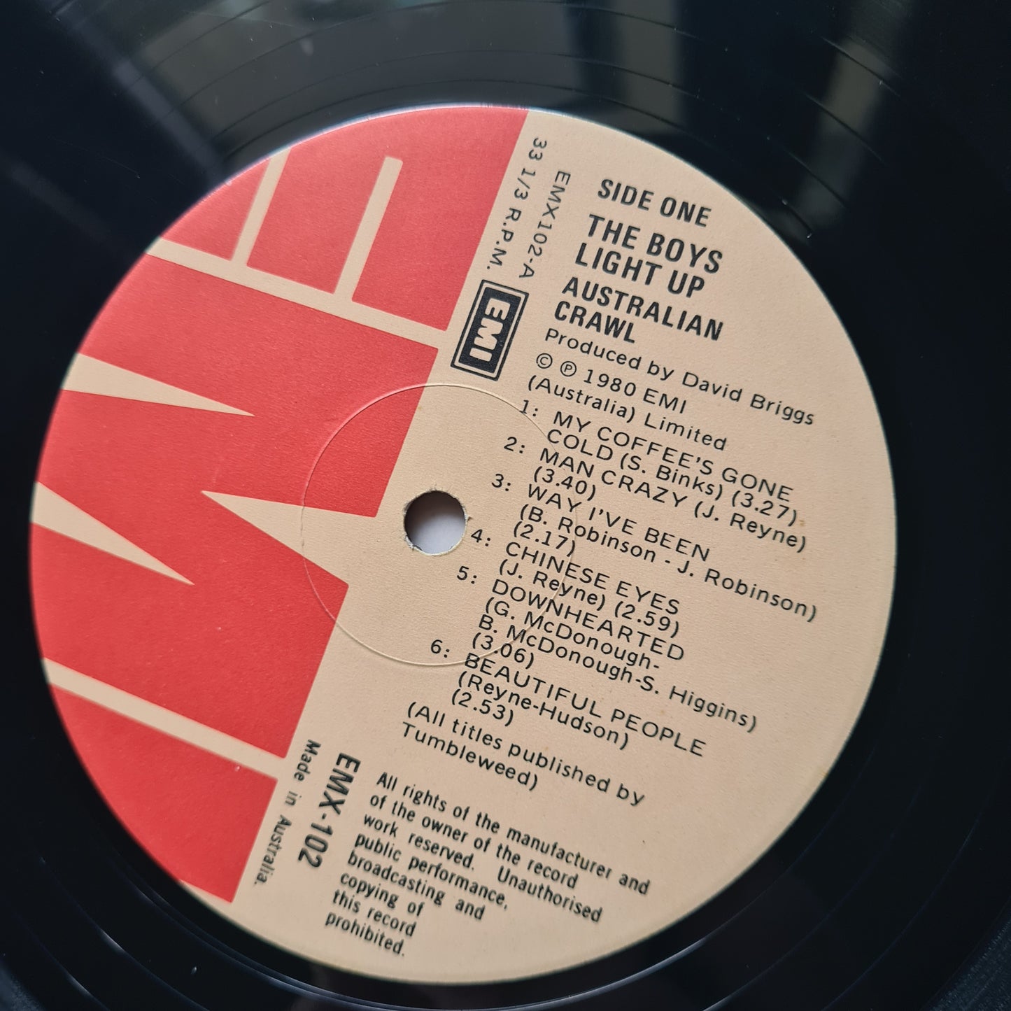 Australian Crawl – Boys Light Up - 1980 - Vinyl Record LP - Sound Hound Records