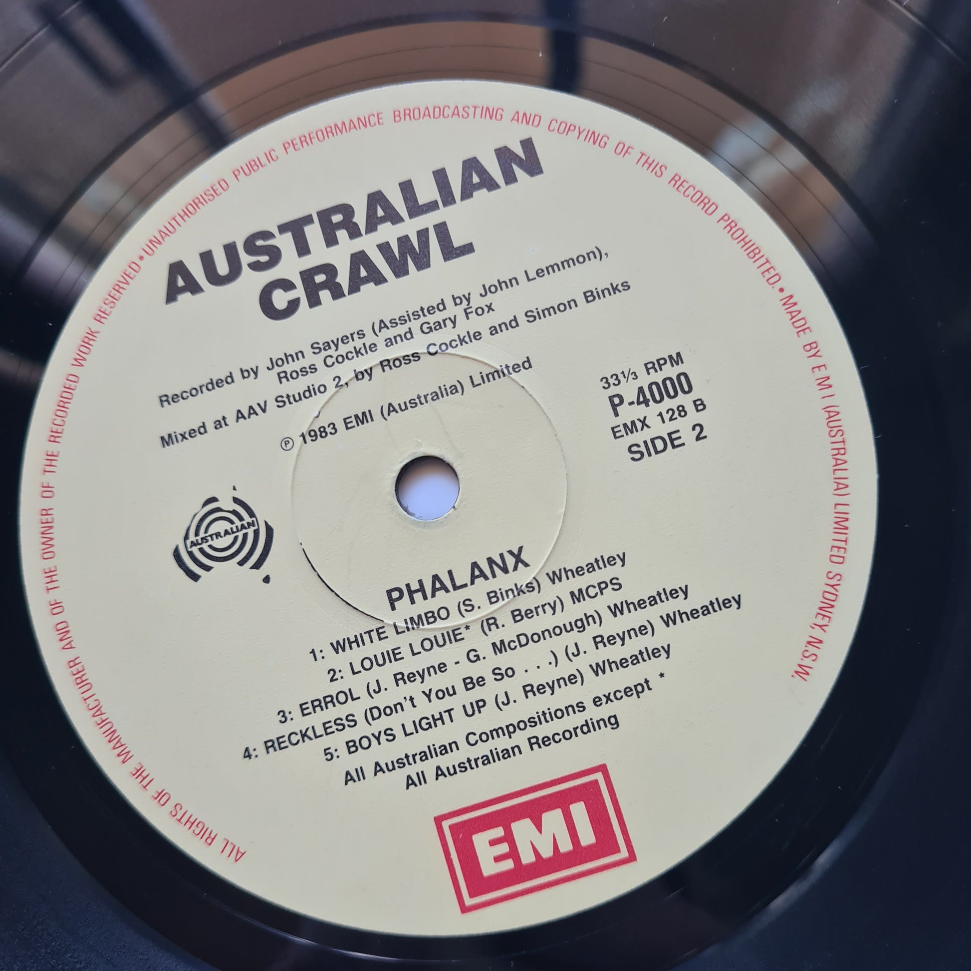 Australian Crawl – Phalanx- 1983 - Vinyl Record LP (Gatefold First Australian Pressing) - Sound Hound Records