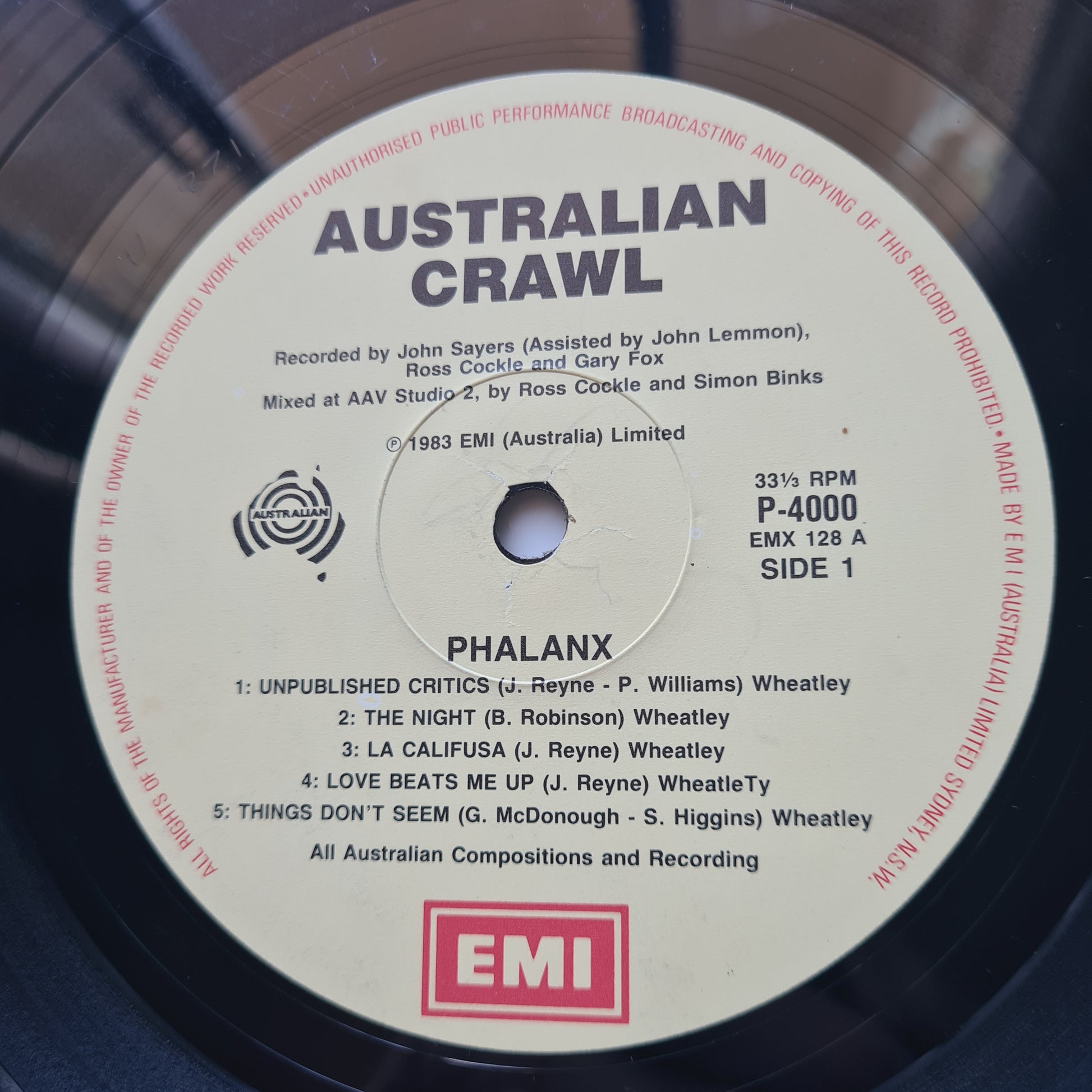 Australian Crawl – Phalanx- 1983 - Vinyl Record LP (Gatefold First Australian Pressing) - Sound Hound Records