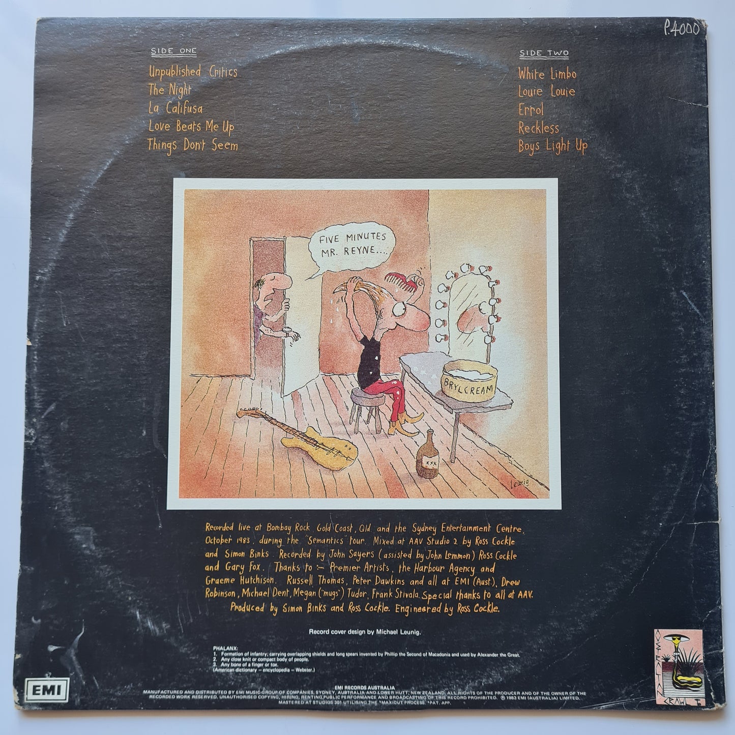 Australian Crawl – Phalanx- 1983 - Vinyl Record LP (Gatefold First Australian Pressing) - Sound Hound Records
