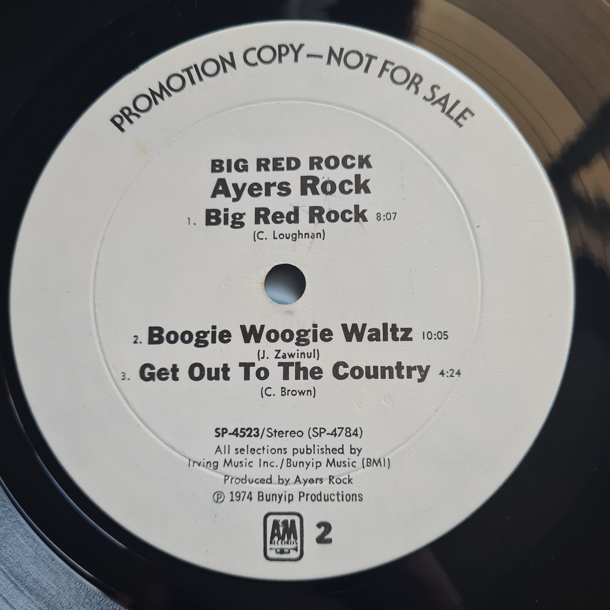 Ayers Rock – Big Red Rock - 1974 (USA Promo, Monarch Pressing) - Vinyl Record LP - Sound Hound Records