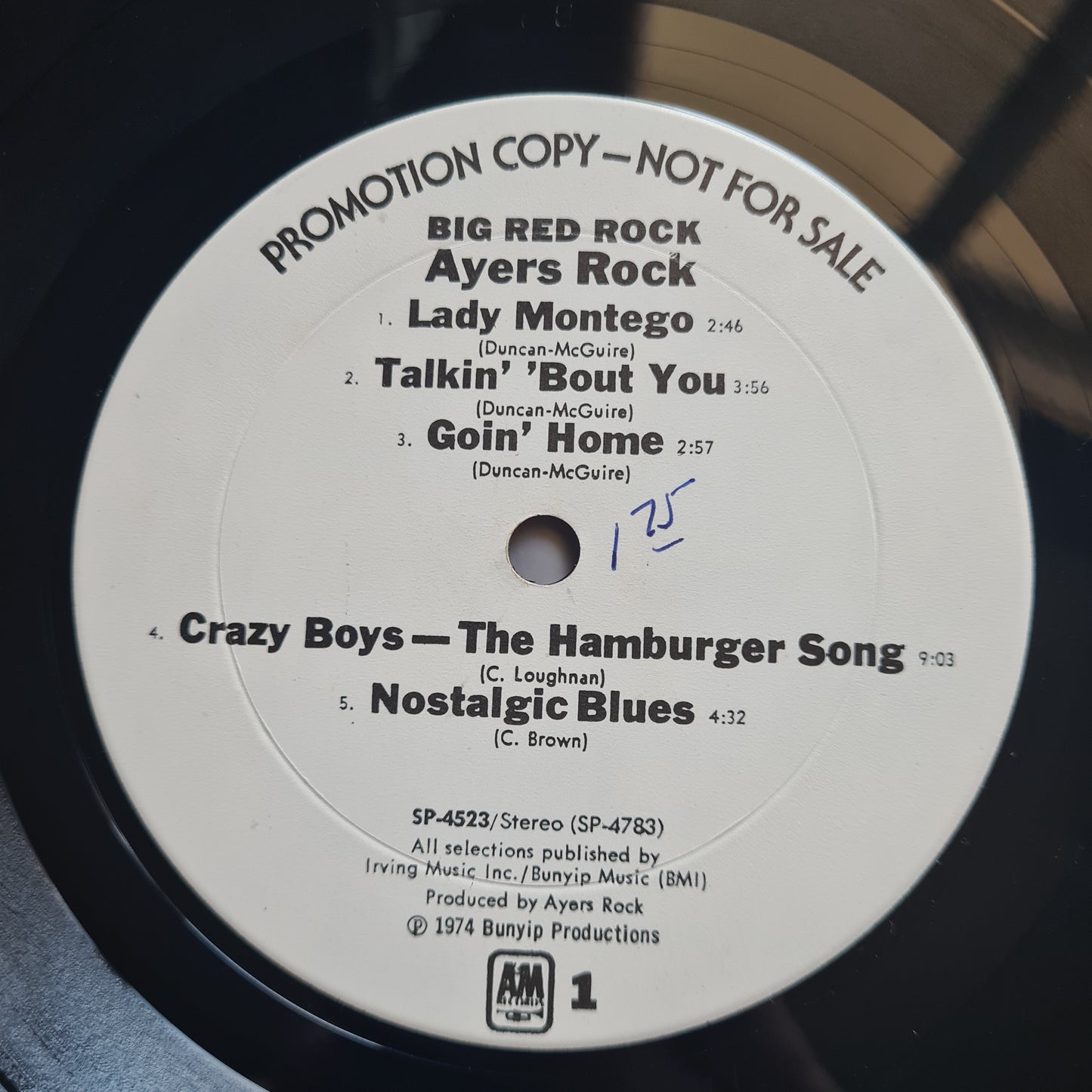 Ayers Rock – Big Red Rock - 1974 (USA Promo, Monarch Pressing) - Vinyl Record LP - Sound Hound Records