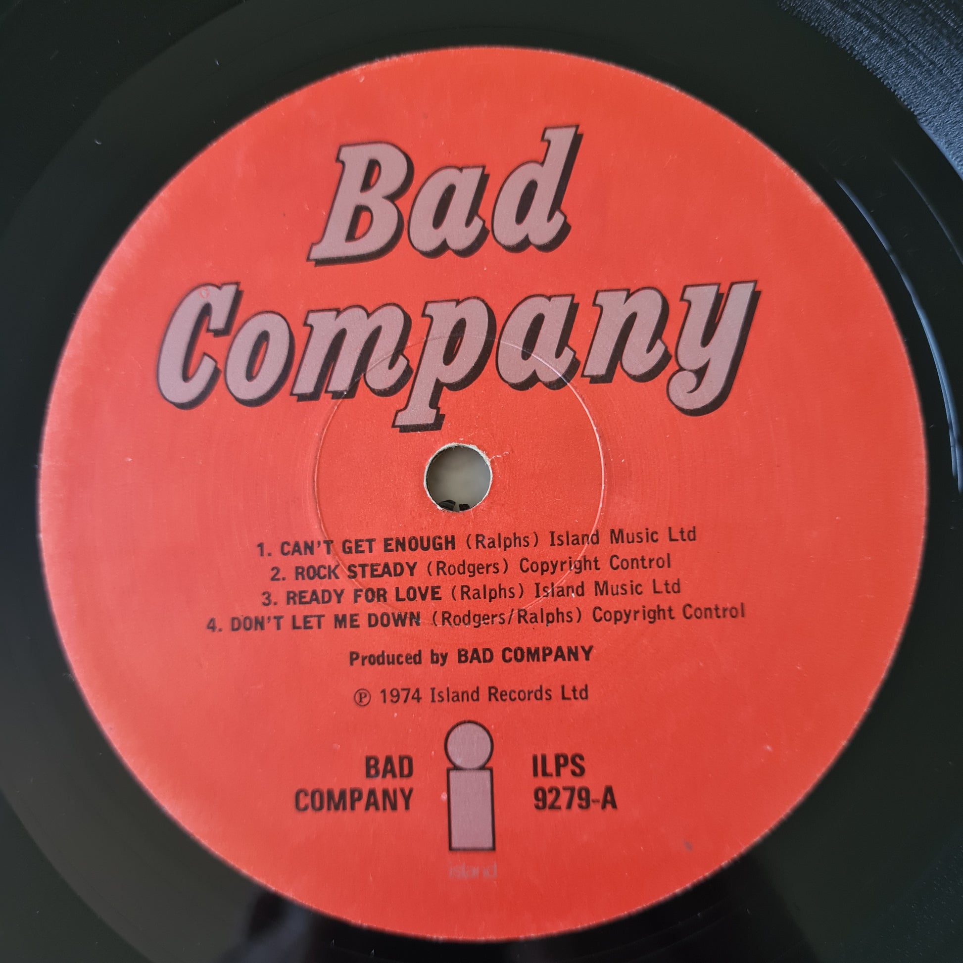 Bad Company – Bad Co - 1974 (UK pressing) - Vinyl Record LP - Sound Hound Records