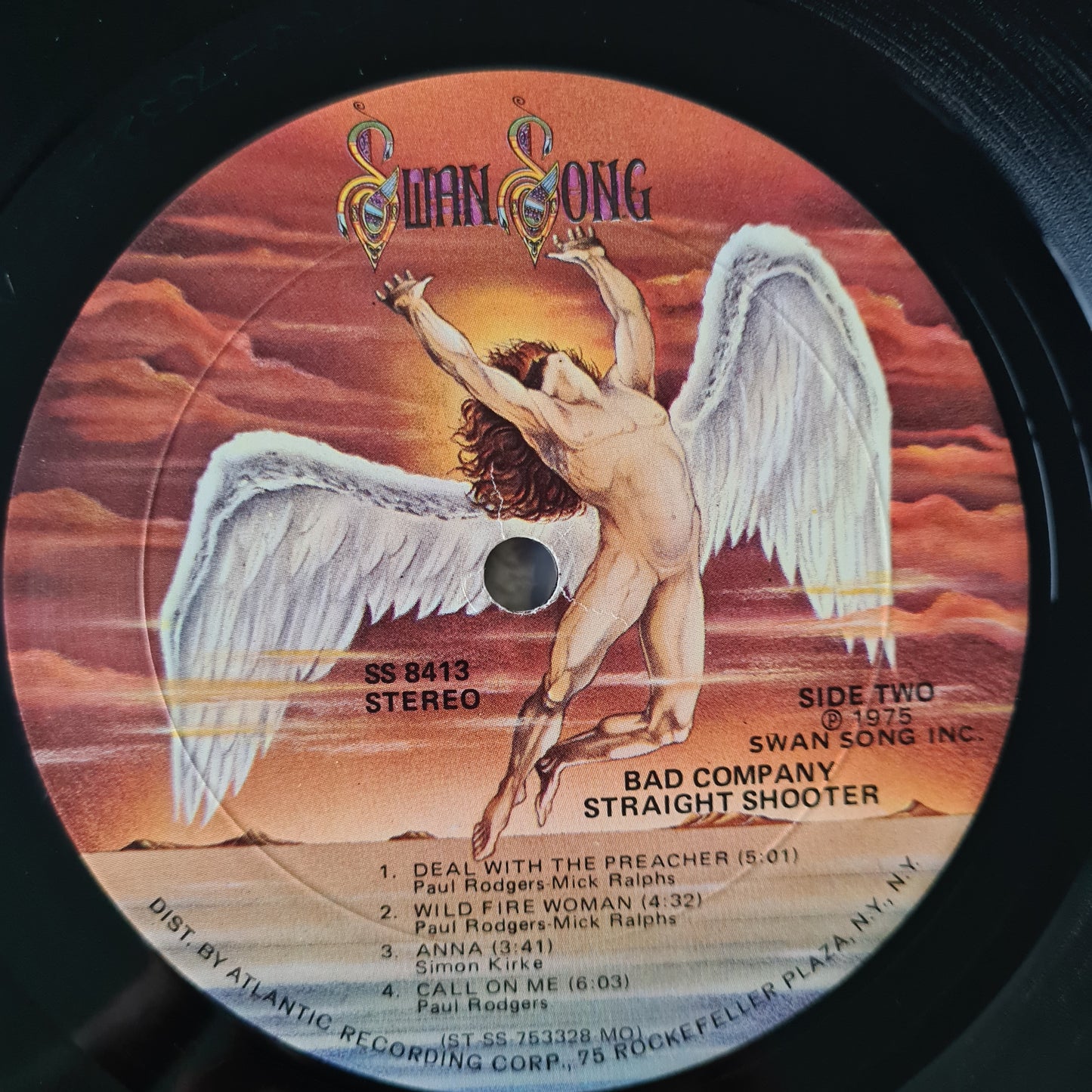 Bad Company – Straight Shooter - 1975 (USA Pressing) - Vinyl Record LP - Sound Hound Records