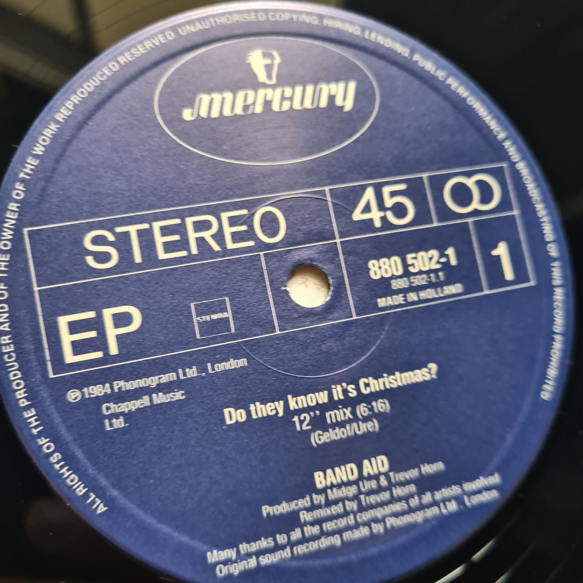 Band Aid – Do They Know It's Christmas? - 1984 (Japanese Pressing) - Vinyl Record (12inch Single) - Sound Hound Records