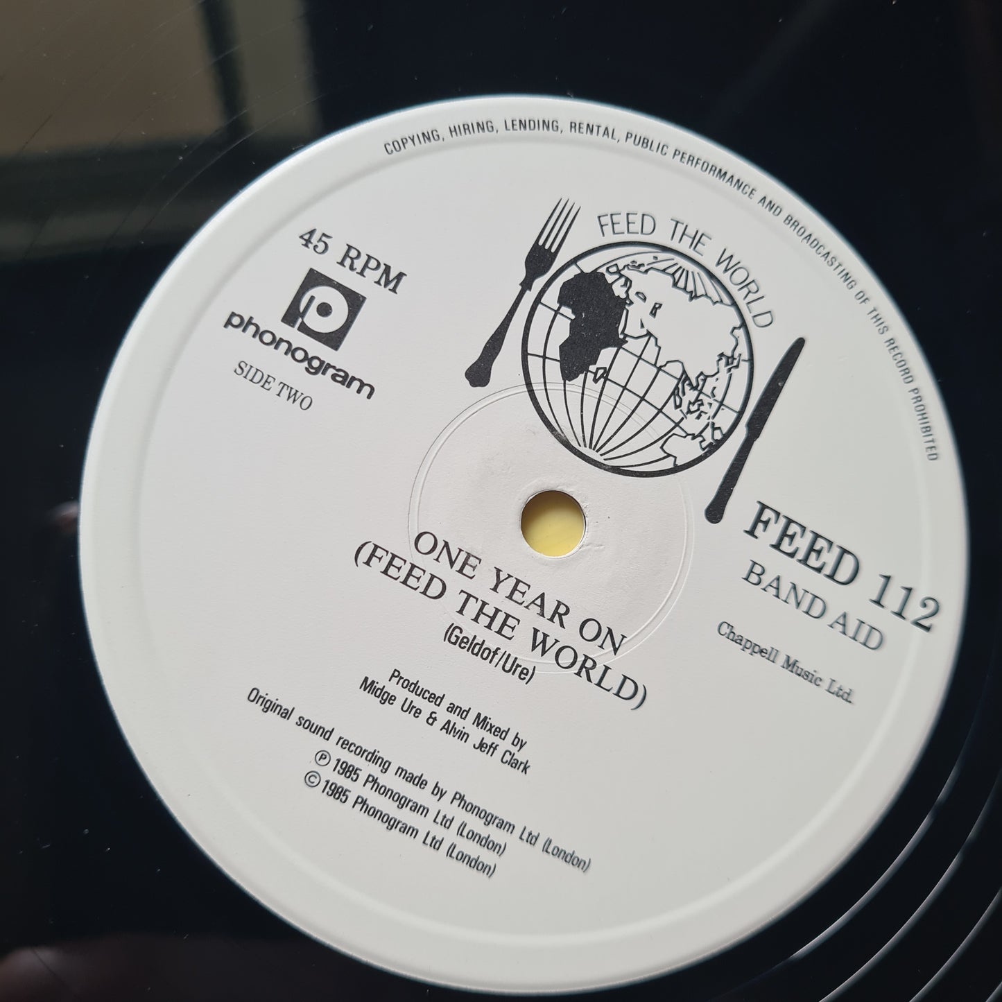 Band Aid – Do They Know It's Christmas?/ One Year On - 1984 (1985 UK Pressing) - Vinyl Record (12inch Single) - Sound Hound Records