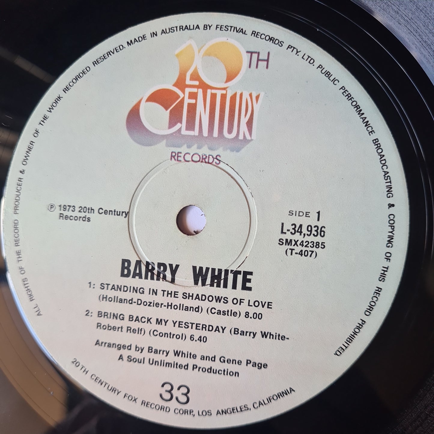 Barry White – I've Got So Much To Give - 1973 - Vinyl Record LP - Sound Hound Records