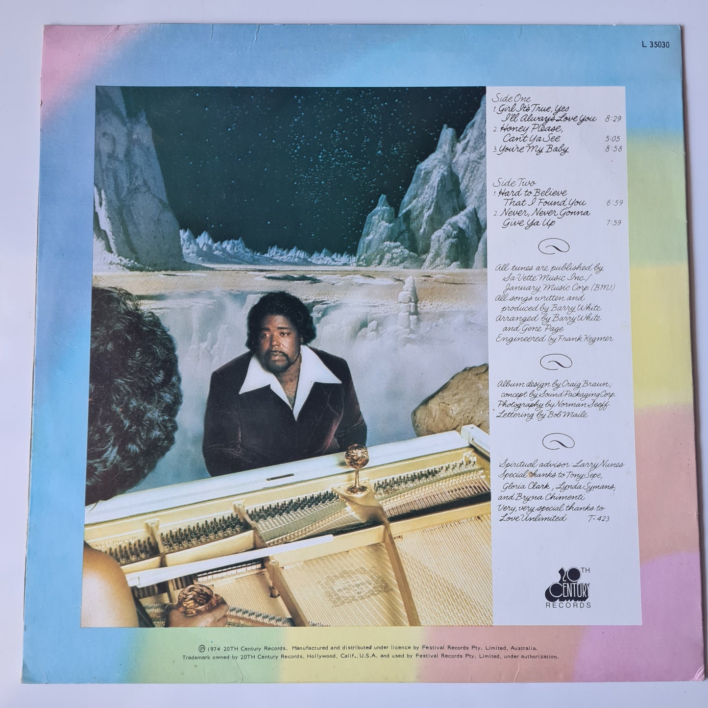 Barry White – Stone Gon' - 1974 - Vinyl Record LP - Sound Hound Records