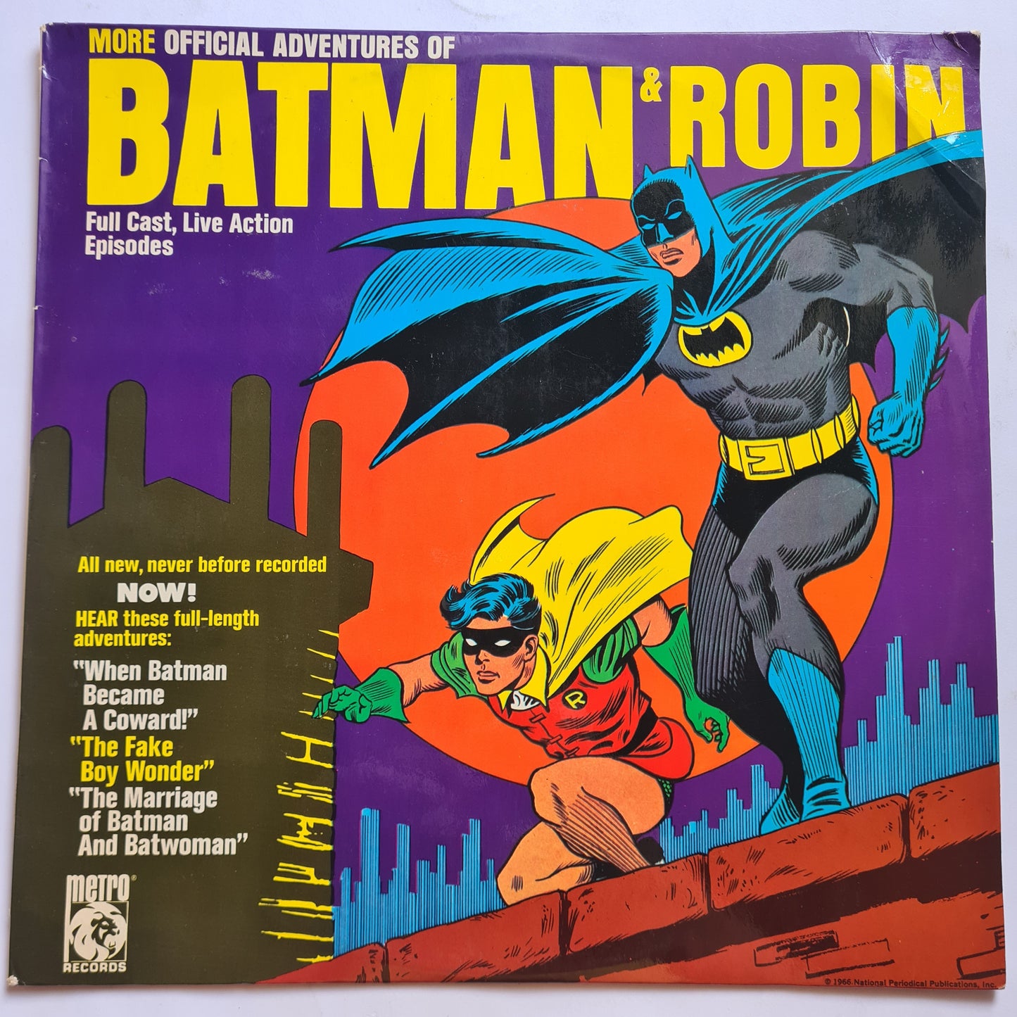 Batman & Robin – More Official Adventures Of Batman & Robin - 1975 - Vinyl Record LP (near mint) - Sound Hound Records
