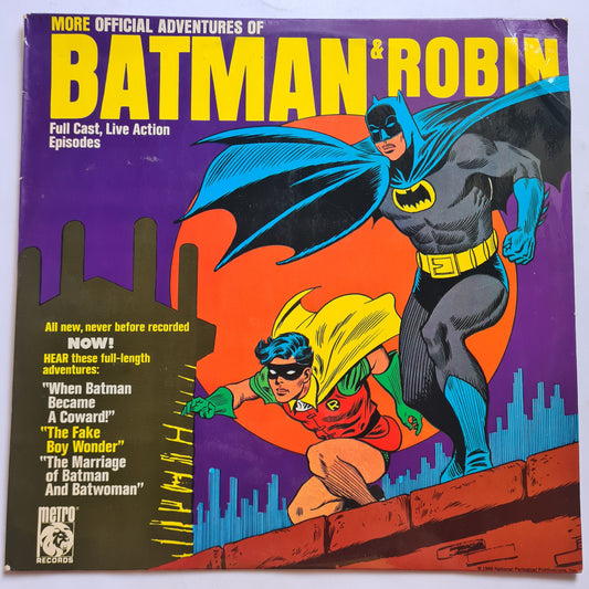 Batman & Robin – More Official Adventures Of Batman & Robin - 1975 - Vinyl Record LP (near mint) - Sound Hound Records
