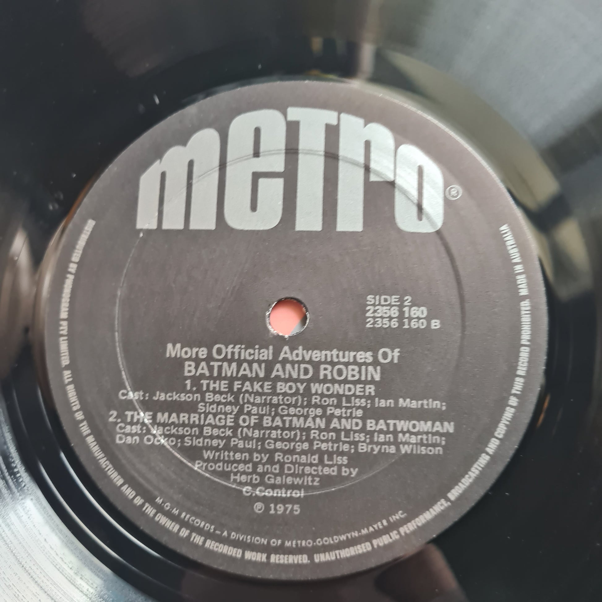 Batman & Robin – More Official Adventures Of Batman & Robin - 1975 - Vinyl Record LP (near mint) - Sound Hound Records