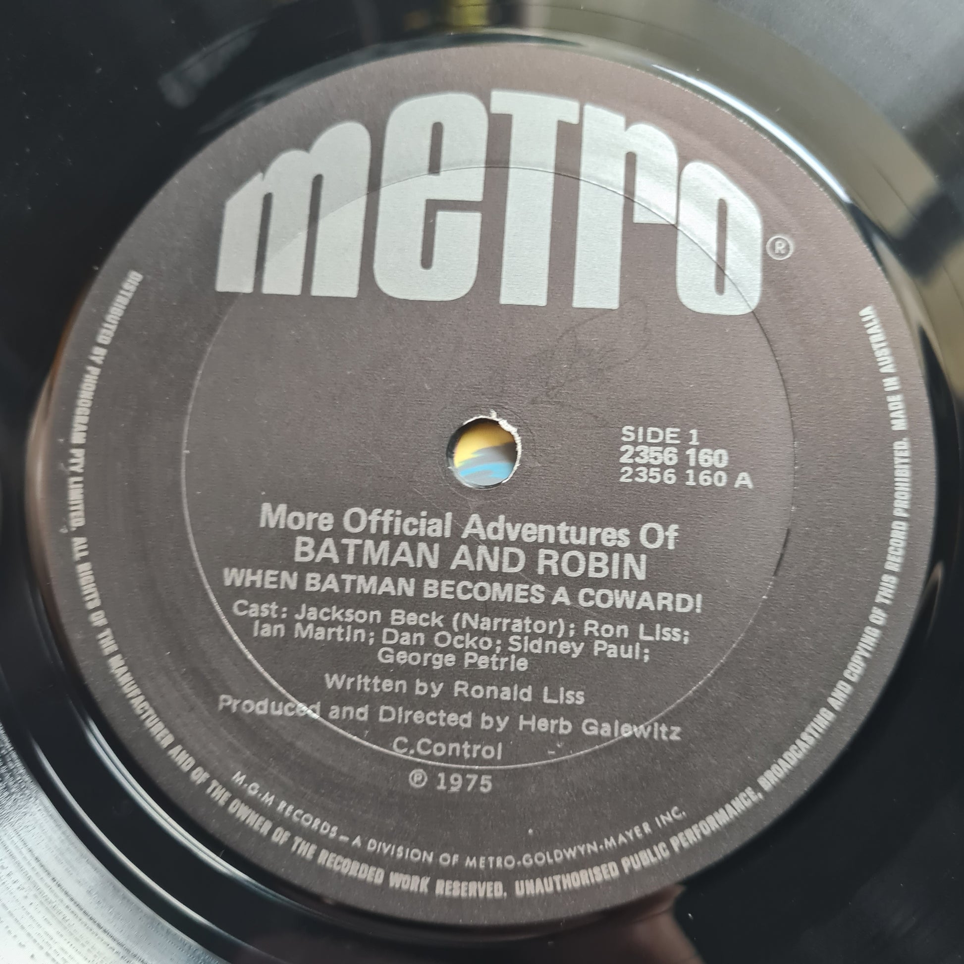 Batman & Robin – More Official Adventures Of Batman & Robin - 1975 - Vinyl Record LP (near mint) - Sound Hound Records