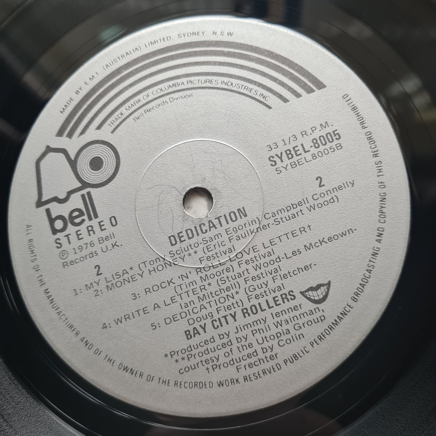 Bay City Rollers – Dedication - 1976 - Vinyl Record LP - Sound Hound Records