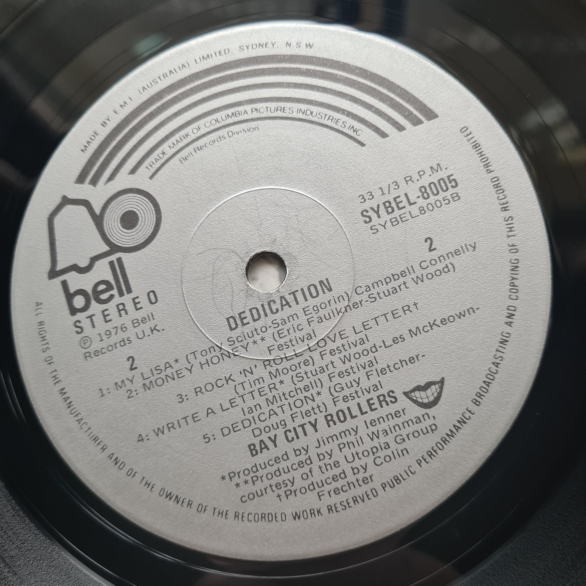 Bay City Rollers – Dedication - 1976 - Vinyl Record LP - Sound Hound Records