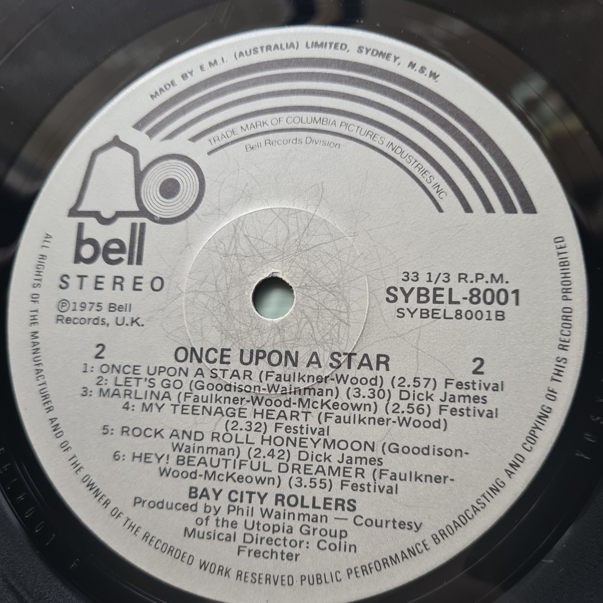 Bay City Rollers – Once Upon A Star - 1975 - Vinyl Record LP - Sound Hound Records
