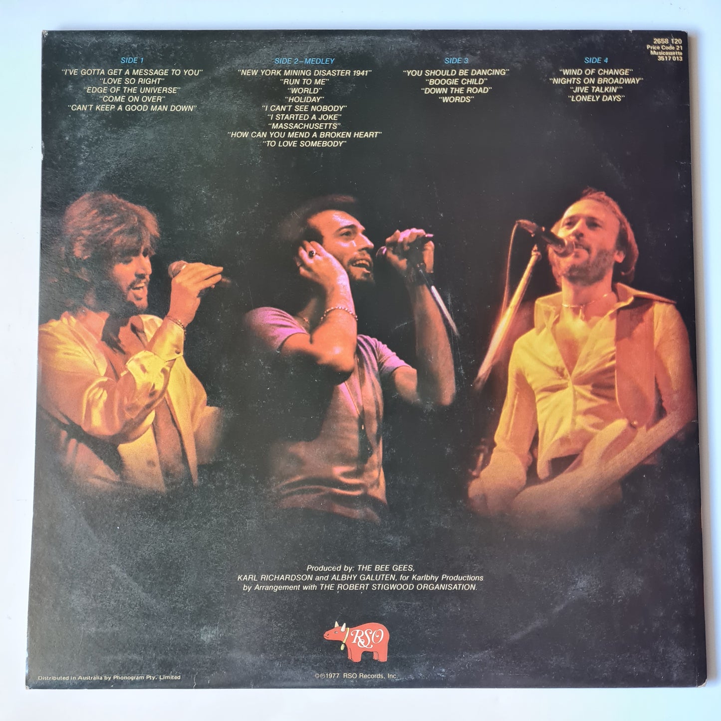 Bee Gees - Here At Last Bee Gees Live - 1977 - Vinyl Record 2LP - Sound Hound Records