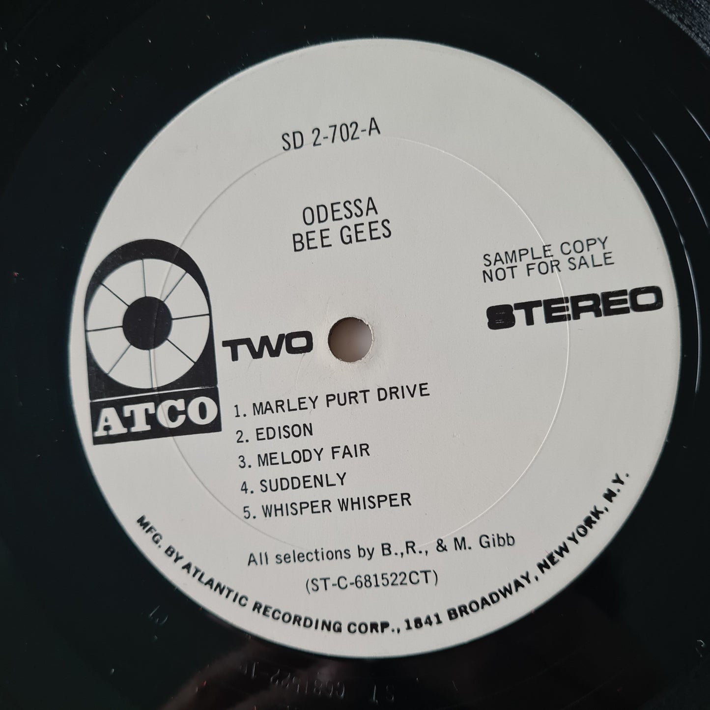 Bee Gees - Odessa – 1969 (USA Red Velvet Cover, White Label Promo Pressing) - Vinyl Record 2LP - Sound Hound Records