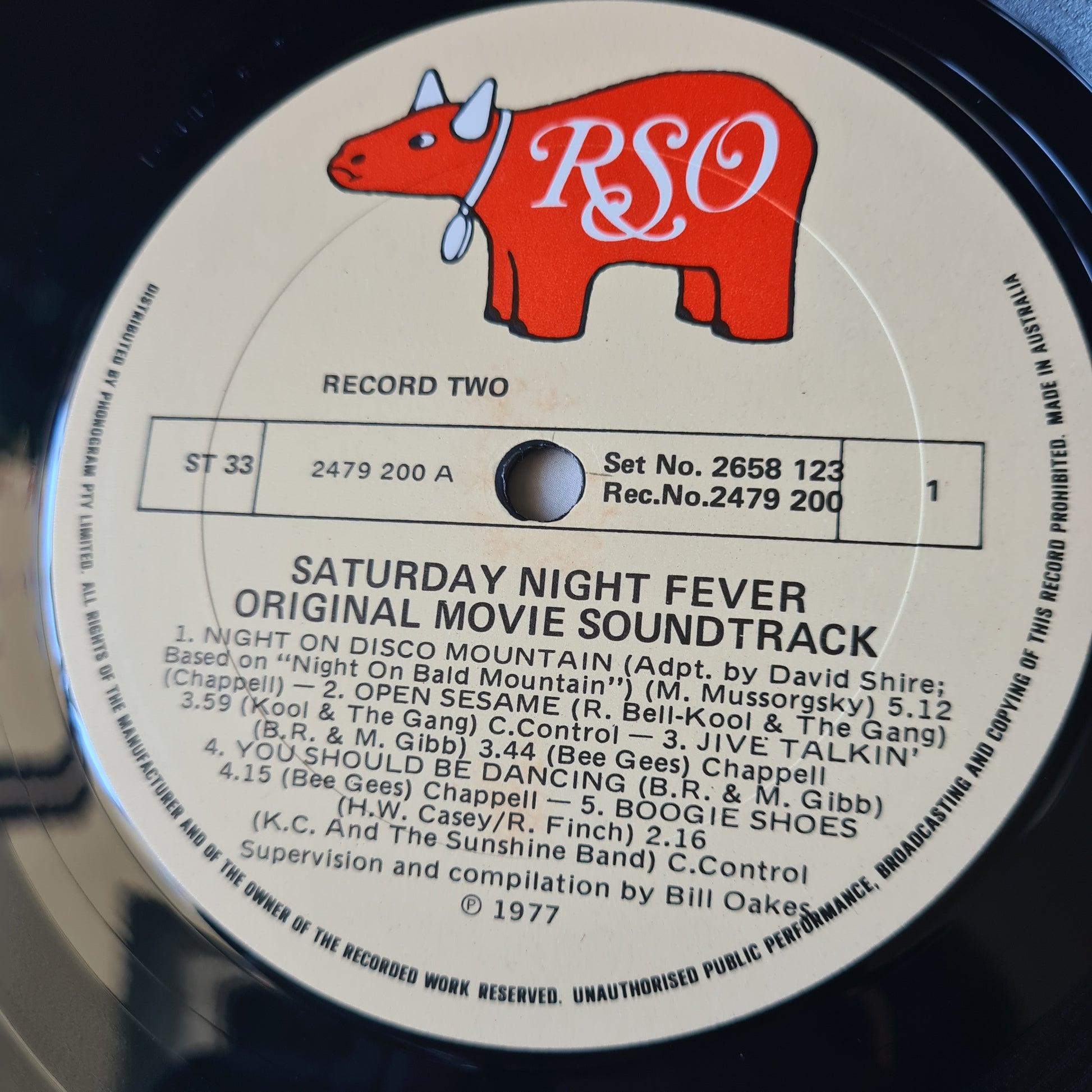 Bee Gees - Saturday Night Fever – The Original Movie Soundtrack - 1977 (Australian Pressing) - Vinyl Record 2LP - Sound Hound Records