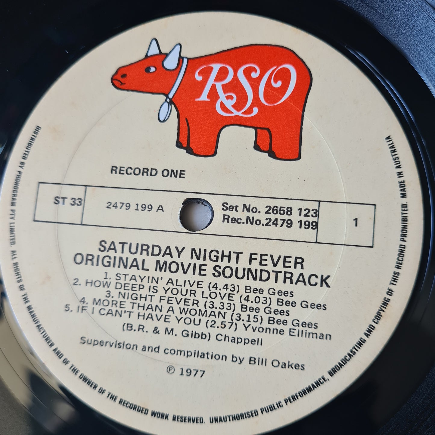 Bee Gees - Saturday Night Fever – The Original Movie Soundtrack - 1977 (Australian Pressing) - Vinyl Record 2LP - Sound Hound Records
