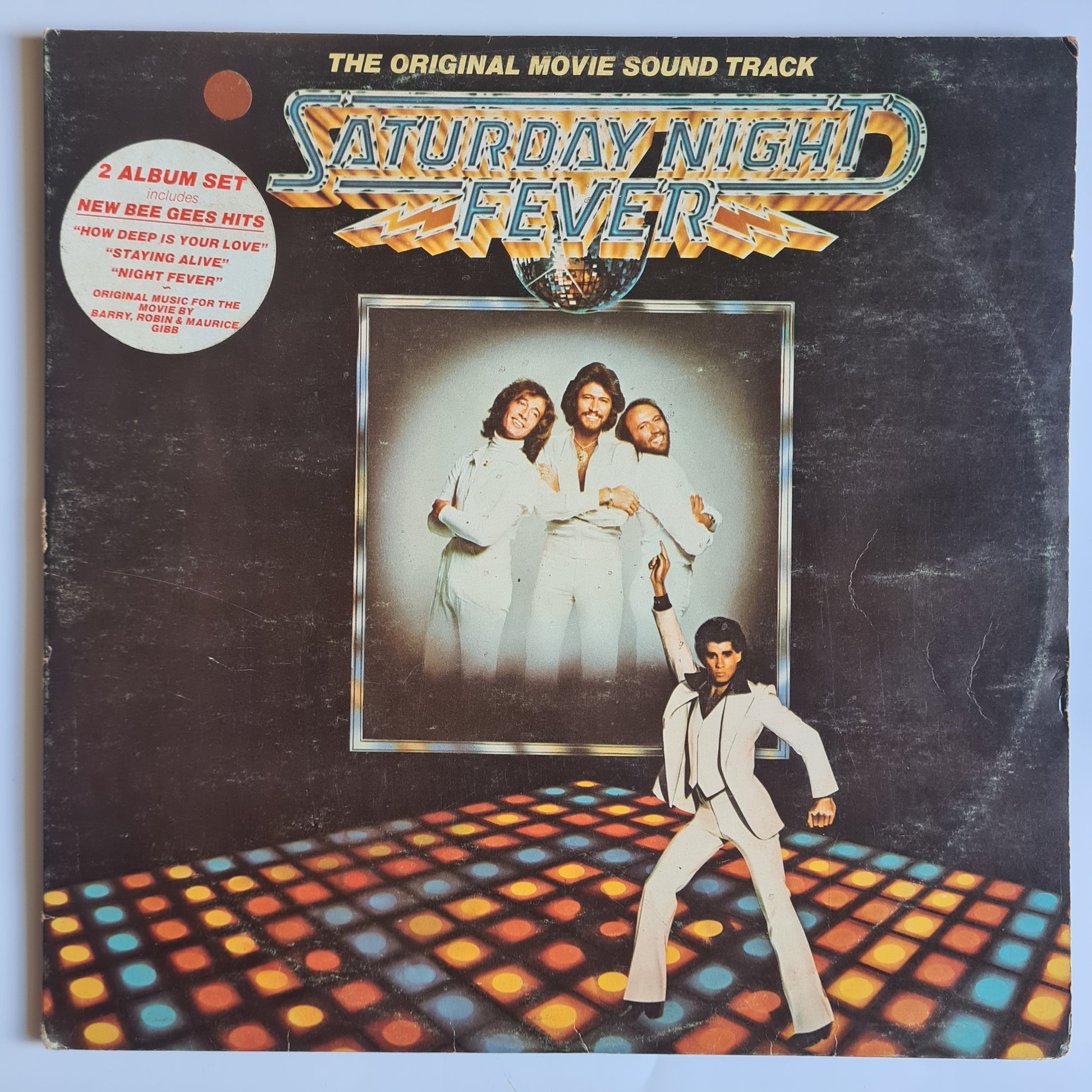 Bee Gees - Saturday Night Fever – The Original Movie Soundtrack - 1977 (New Zealand Pressing) - Vinyl Record 2LP - Sound Hound Records