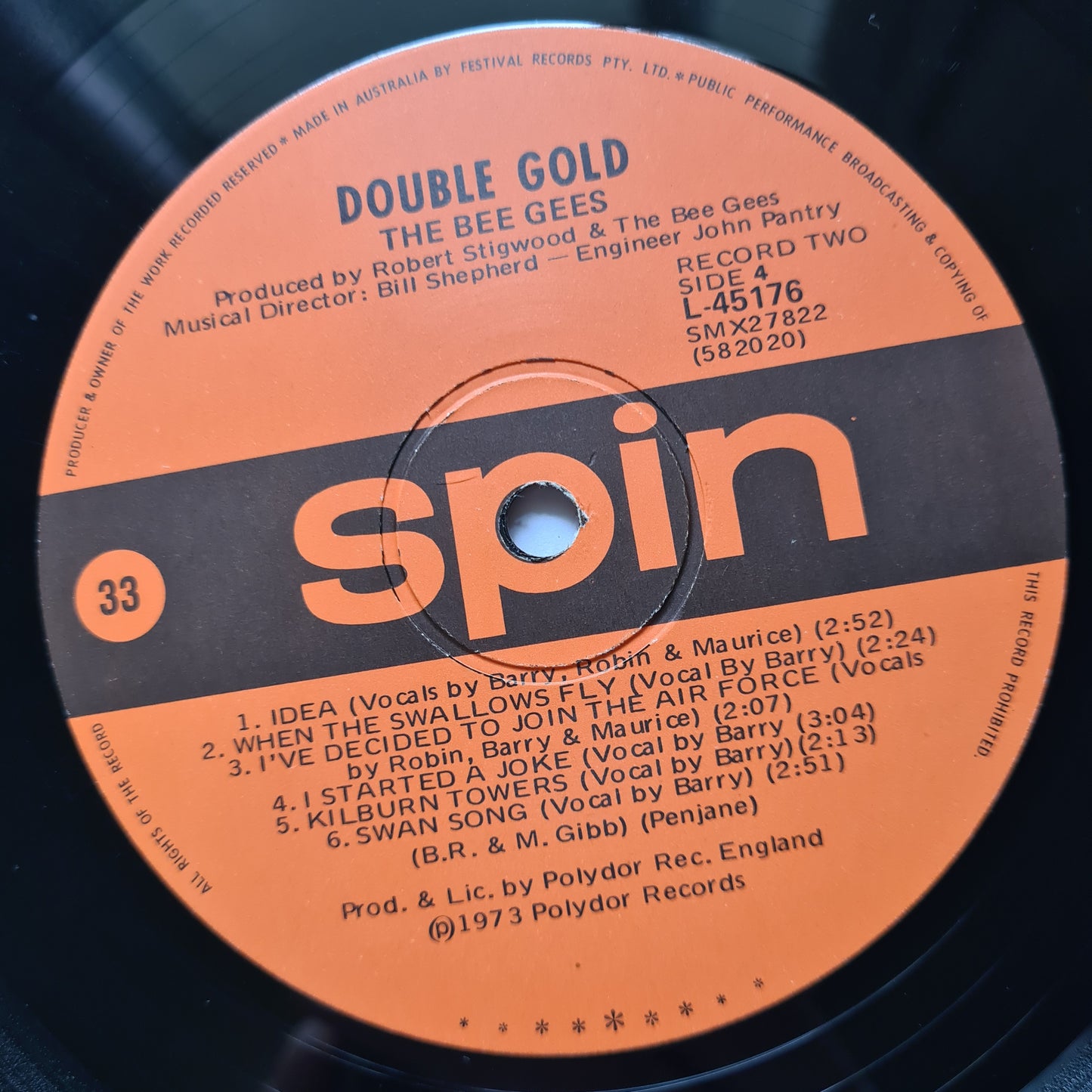 Bee Gees – Double Gold - 1973 - Vinyl Record 2LP (Greatest Hits) - Sound Hound Records