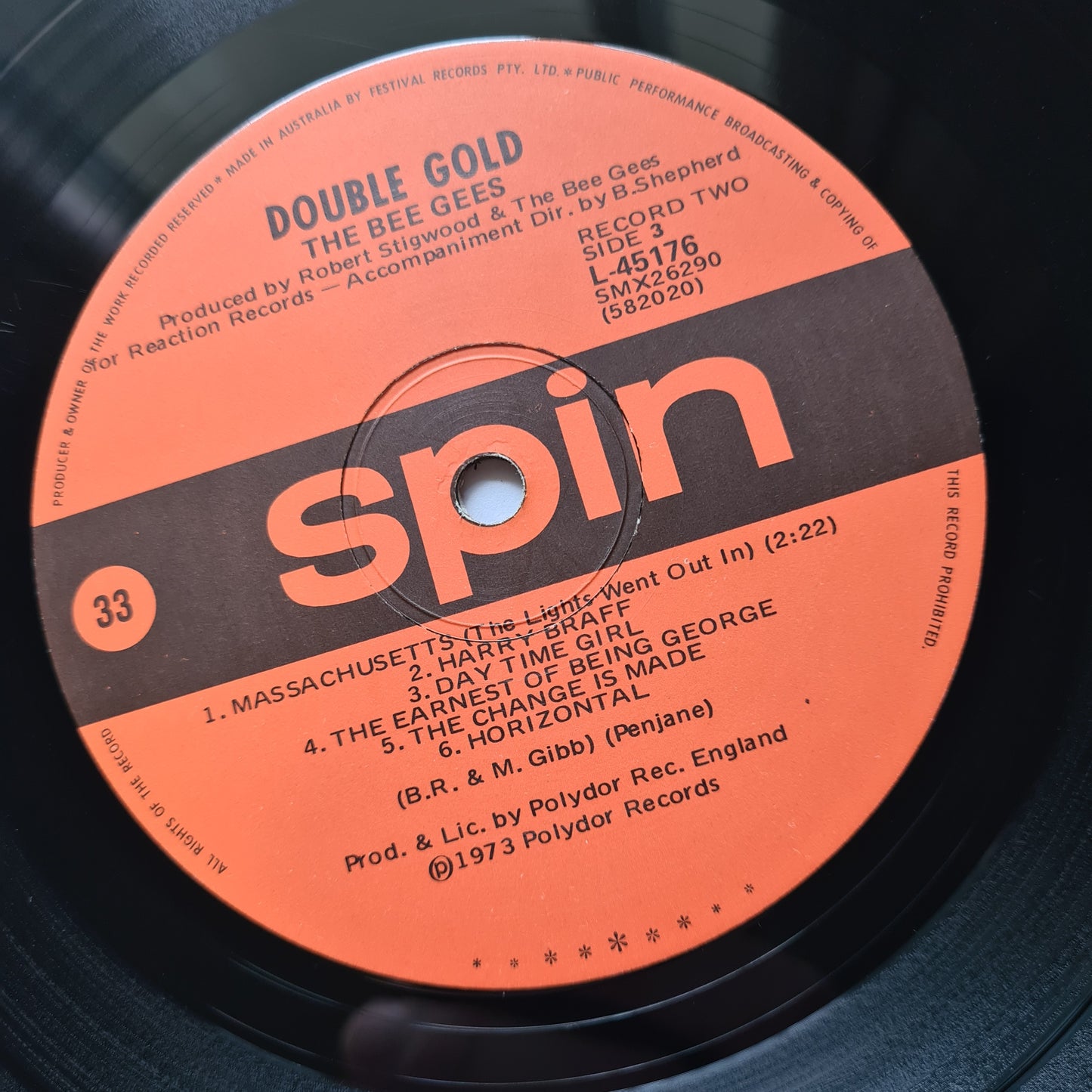 Bee Gees – Double Gold - 1973 - Vinyl Record 2LP (Greatest Hits) - Sound Hound Records